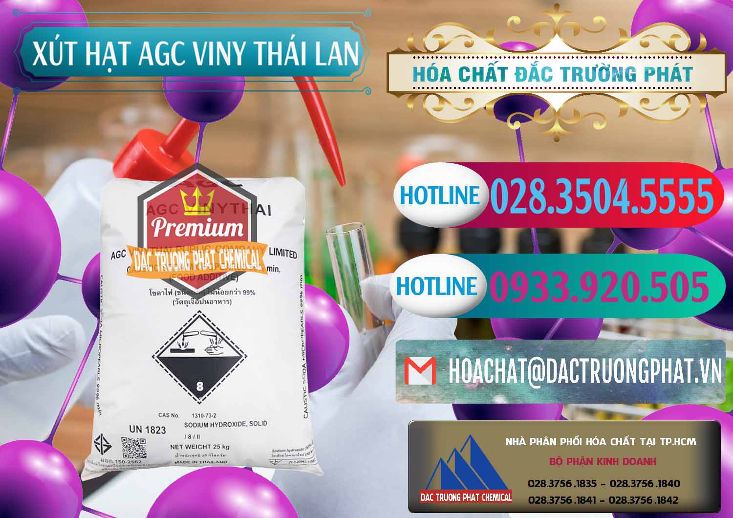 Nơi bán _ cung cấp Xút Hạt - NaOH Bột 99% AGC Viny Thái Lan - 0399 - Công ty phân phối - cung cấp hóa chất tại TP.HCM - truongphat.vn