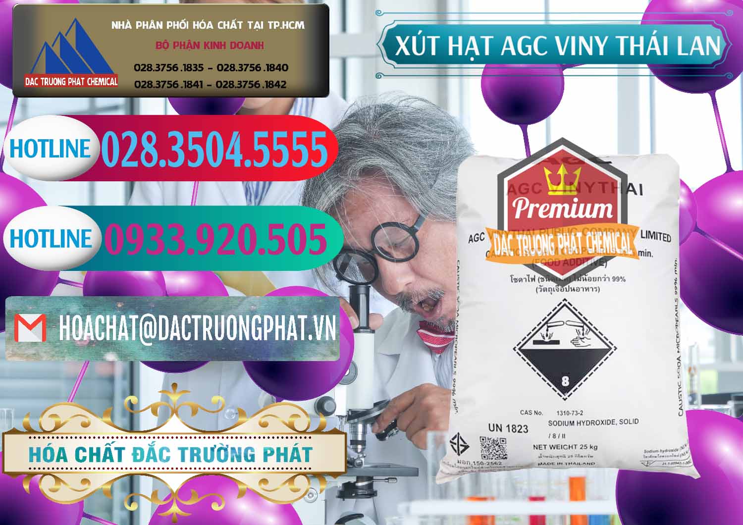 Cty chuyên phân phối và bán Xút Hạt - NaOH Bột 99% AGC Viny Thái Lan - 0399 - Chuyên phân phối _ kinh doanh hóa chất tại TP.HCM - truongphat.vn