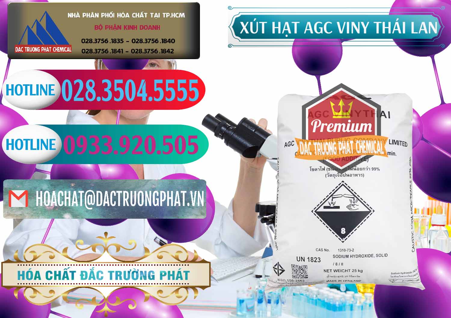 Nơi cung ứng ( bán ) Xút Hạt - NaOH Bột 99% AGC Viny Thái Lan - 0399 - Nơi chuyên kinh doanh _ cung cấp hóa chất tại TP.HCM - truongphat.vn