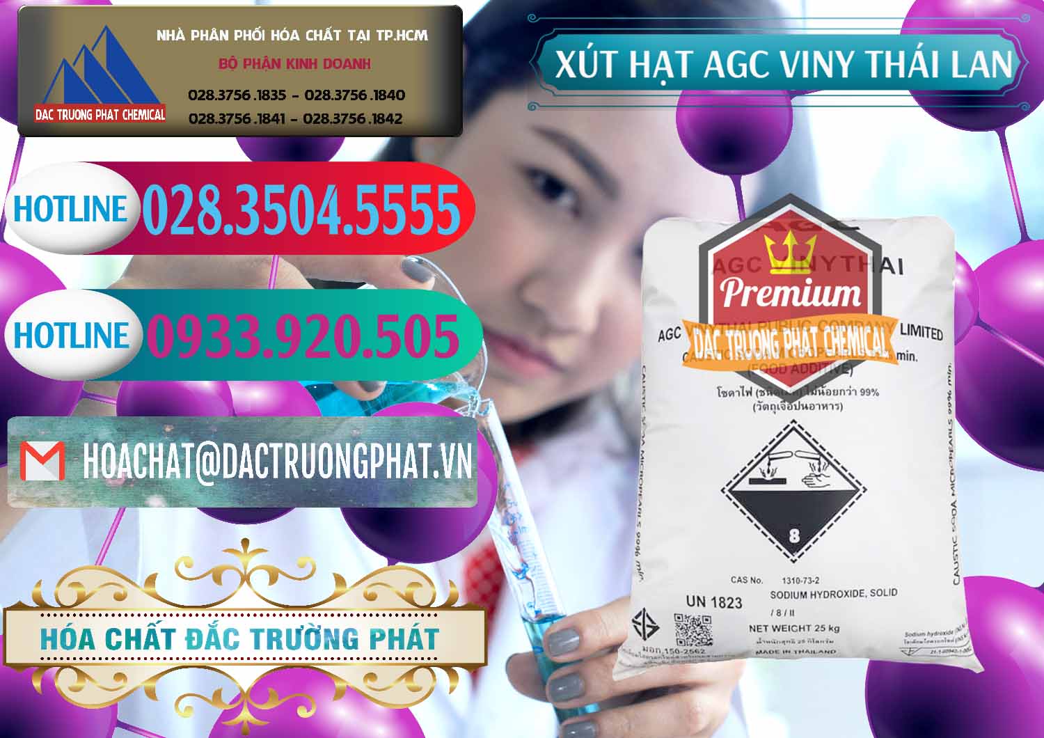 Đơn vị chuyên nhập khẩu _ bán Xút Hạt - NaOH Bột 99% AGC Viny Thái Lan - 0399 - Đơn vị chuyên cung cấp & kinh doanh hóa chất tại TP.HCM - truongphat.vn