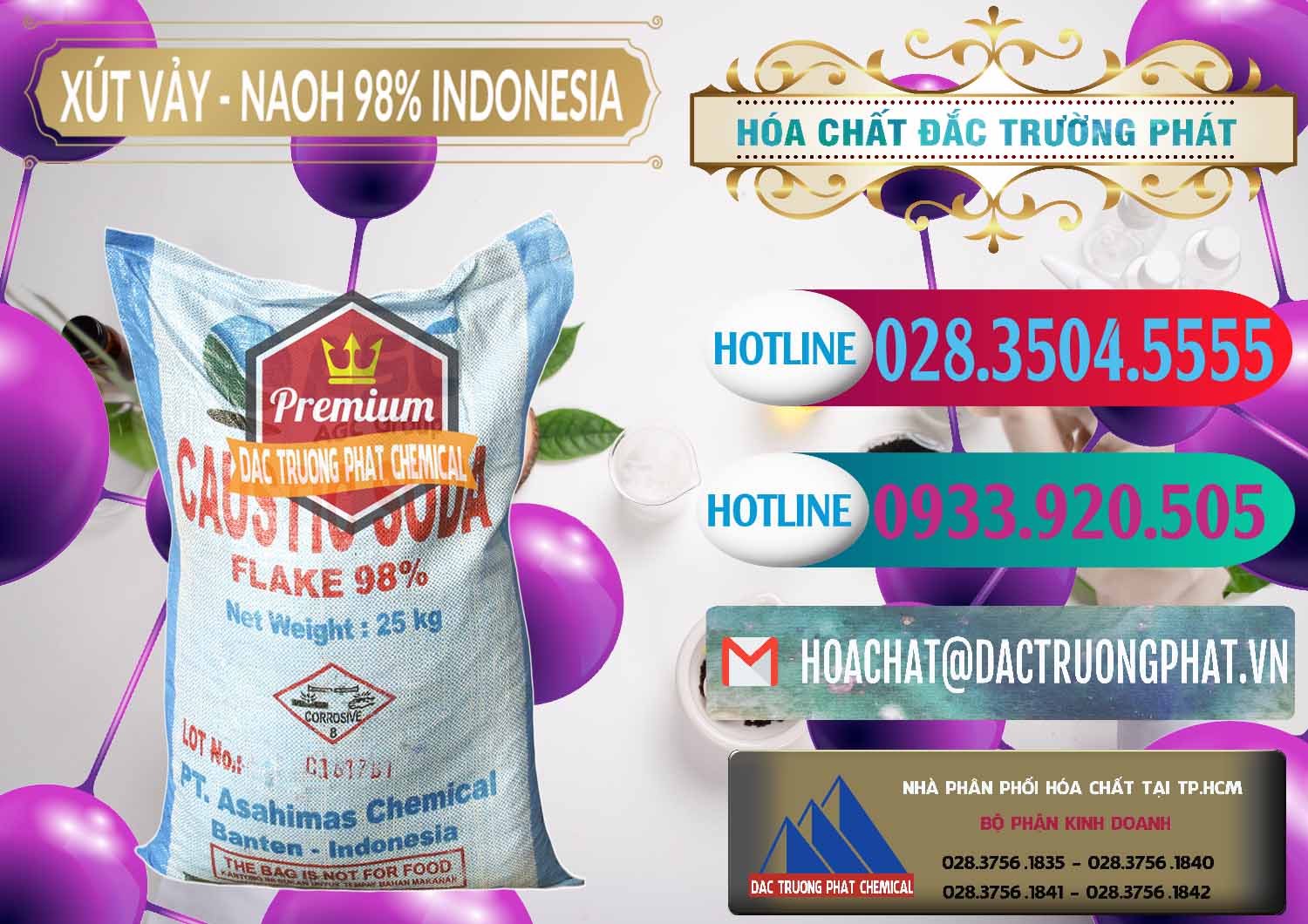 Cty chuyên kinh doanh ( bán ) Xút Vảy - NaOH Vảy 98% ASC Indonesia - 0172 - Đơn vị cung cấp và kinh doanh hóa chất tại TP.HCM - truongphat.vn