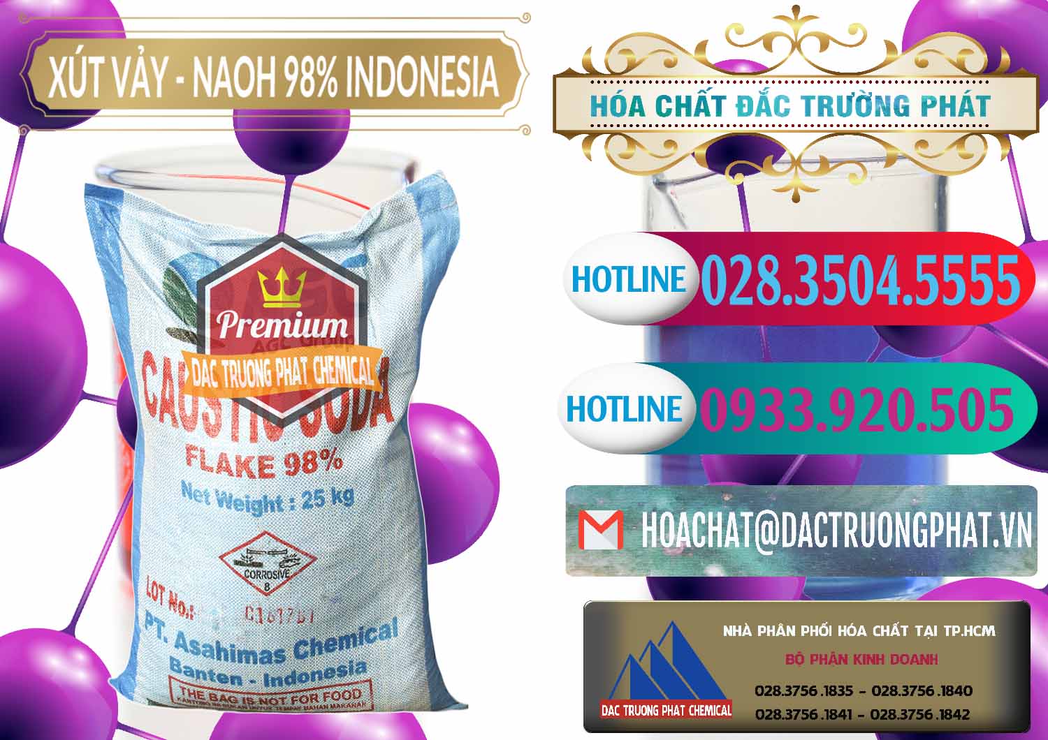 Cty chuyên bán ( cung ứng ) Xút Vảy - NaOH Vảy 98% ASC Indonesia - 0172 - Nơi chuyên bán ( cung cấp ) hóa chất tại TP.HCM - truongphat.vn