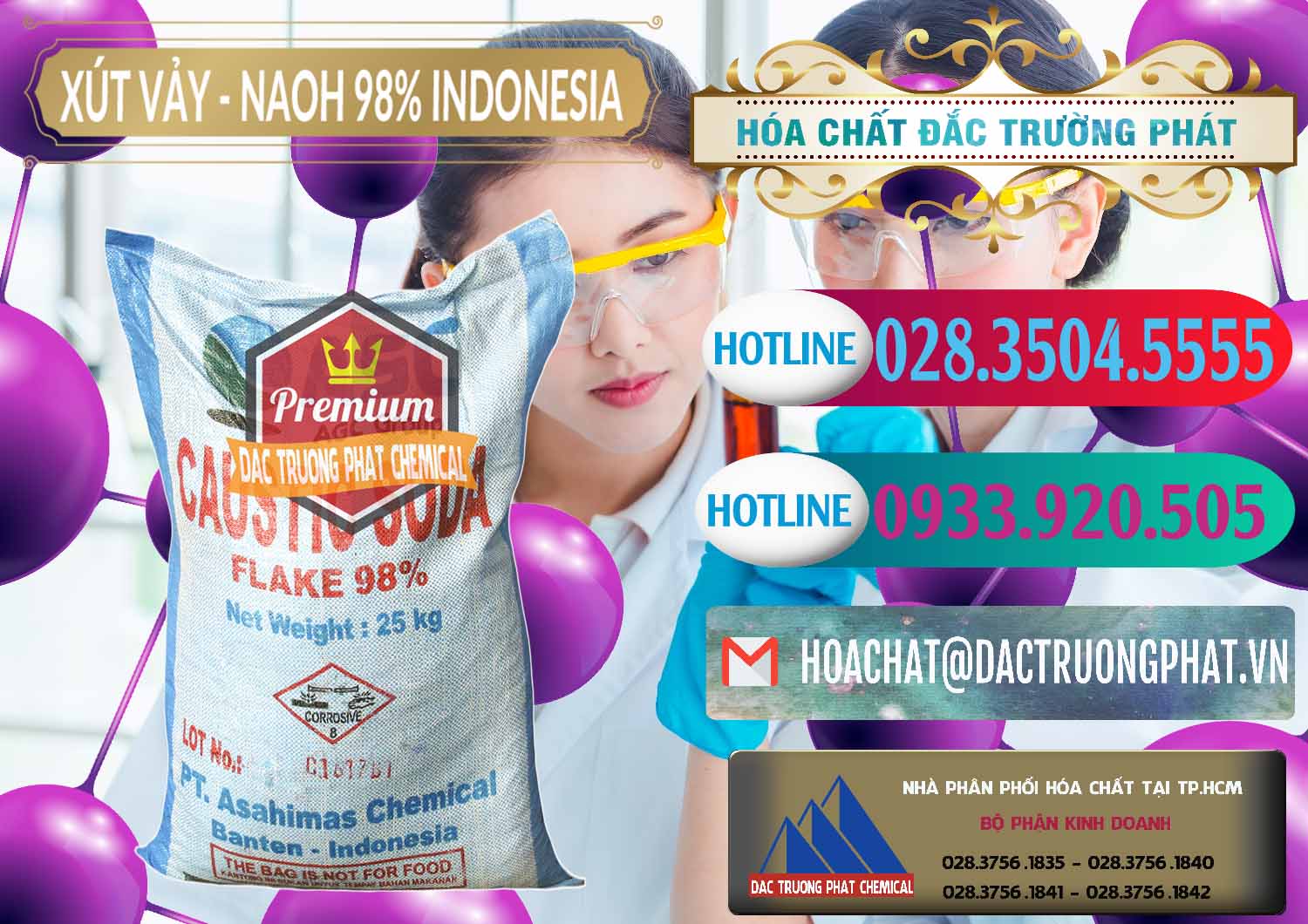 Công ty chuyên phân phối & bán Xút Vảy - NaOH Vảy 98% ASC Indonesia - 0172 - Công ty bán và cung cấp hóa chất tại TP.HCM - truongphat.vn