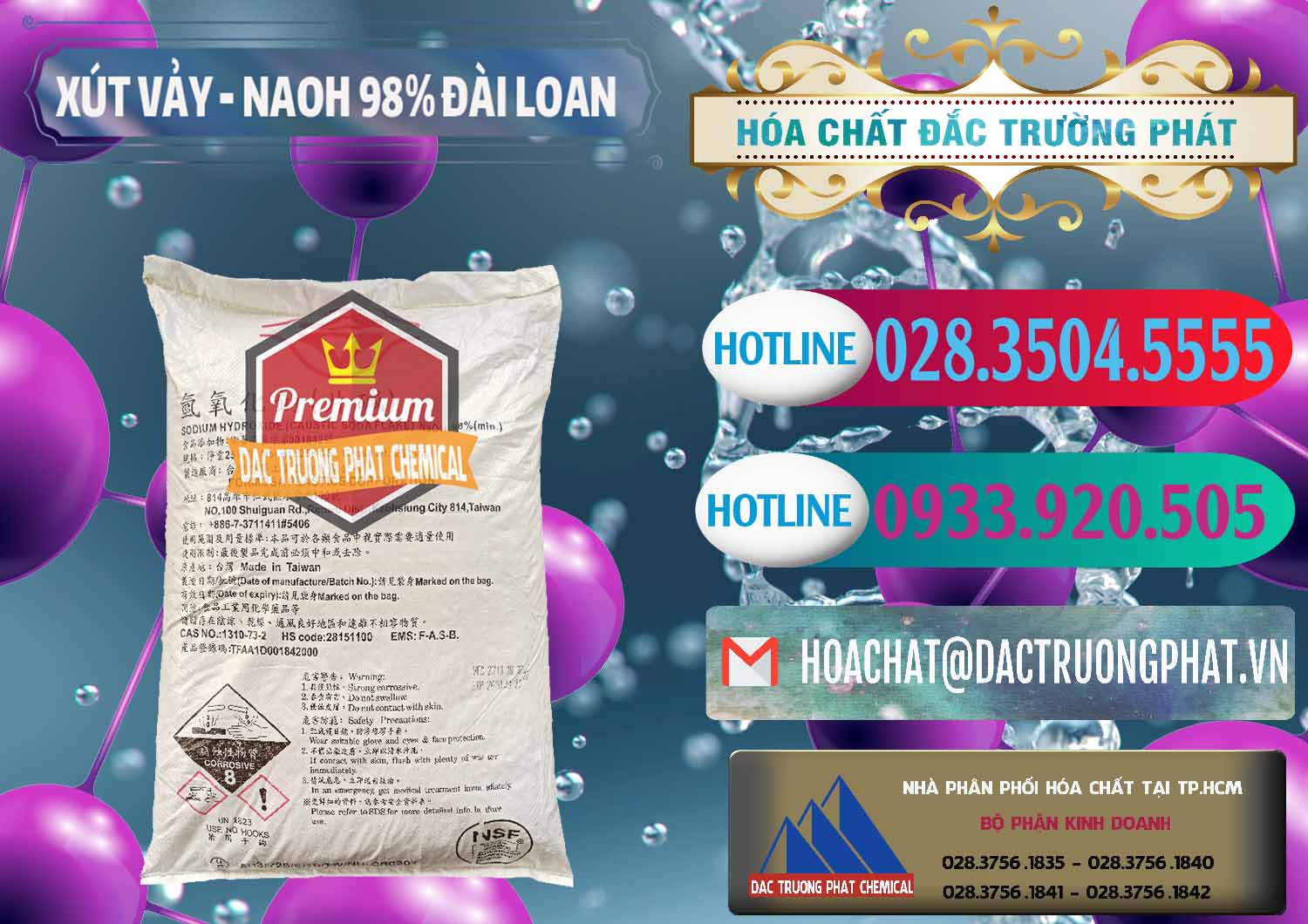 Phân phối ( bán ) Xút Vảy - NaOH Vảy 98% Formosa Đài Loan Taiwan - 0174 - Nơi chuyên cung cấp - nhập khẩu hóa chất tại TP.HCM - truongphat.vn