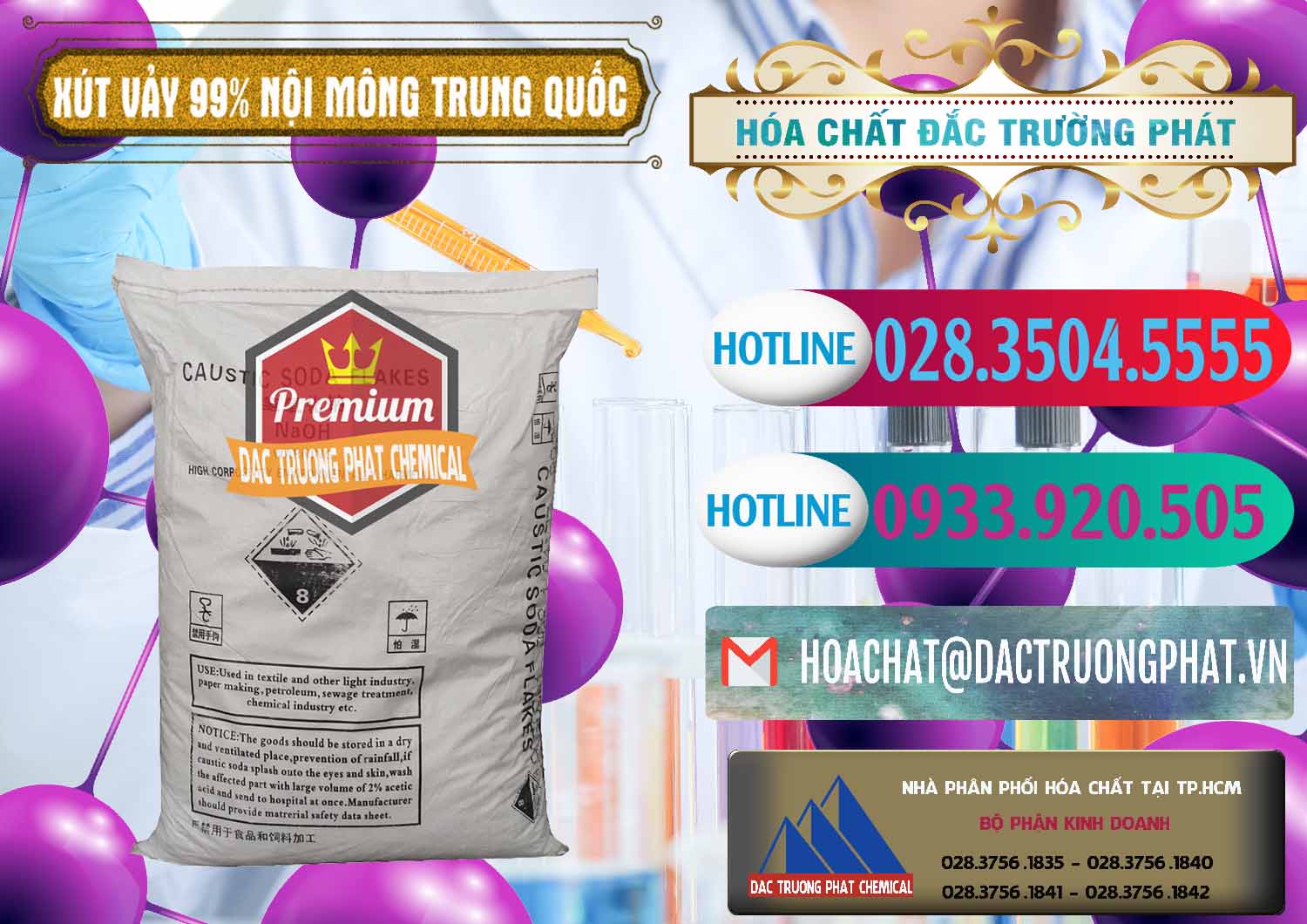 Đơn vị chuyên nhập khẩu - bán Xút Vảy - NaOH Vảy 99% Nội Mông Trung Quốc China - 0228 - Cty cung cấp & bán hóa chất tại TP.HCM - truongphat.vn