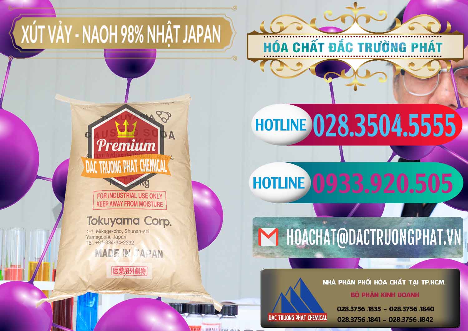 Chuyên kinh doanh ( bán ) Xút Vảy - NaOH Vảy 98% Tokuyama Nhật Bản Japan - 0173 - Cty bán ( cung cấp ) hóa chất tại TP.HCM - truongphat.vn