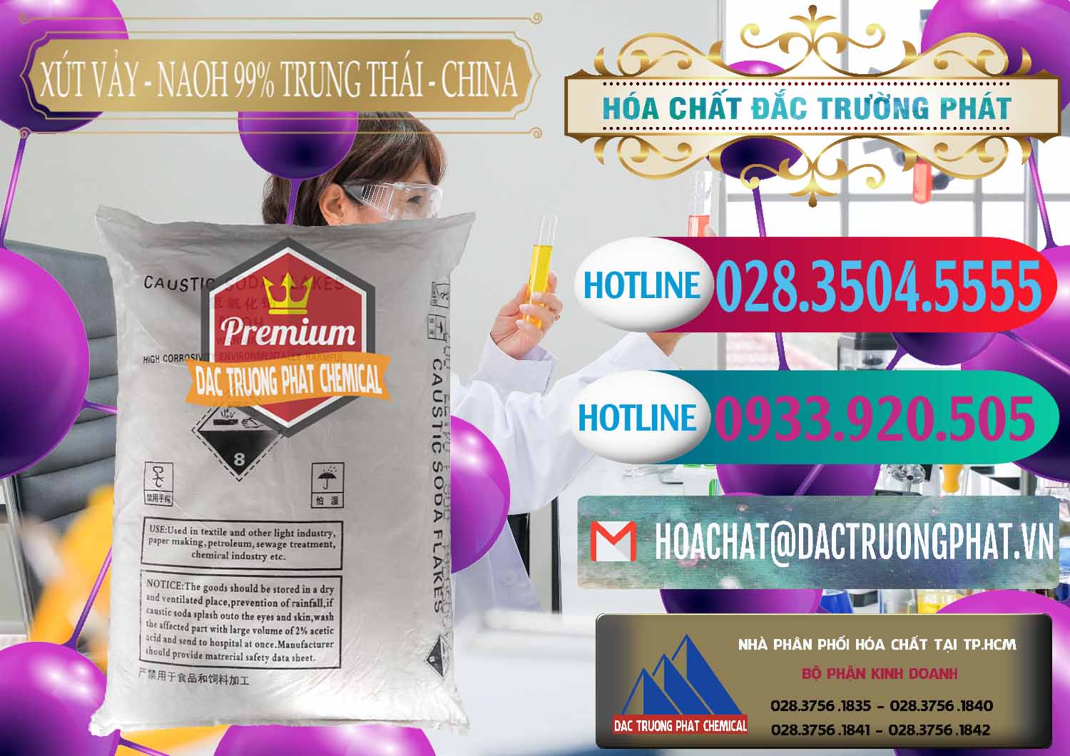 Công ty bán ( cung ứng ) Xút Vảy - NaOH Vảy 99% Trung Thái China Trung Quốc - 0176 - Bán và phân phối hóa chất tại TP.HCM - truongphat.vn