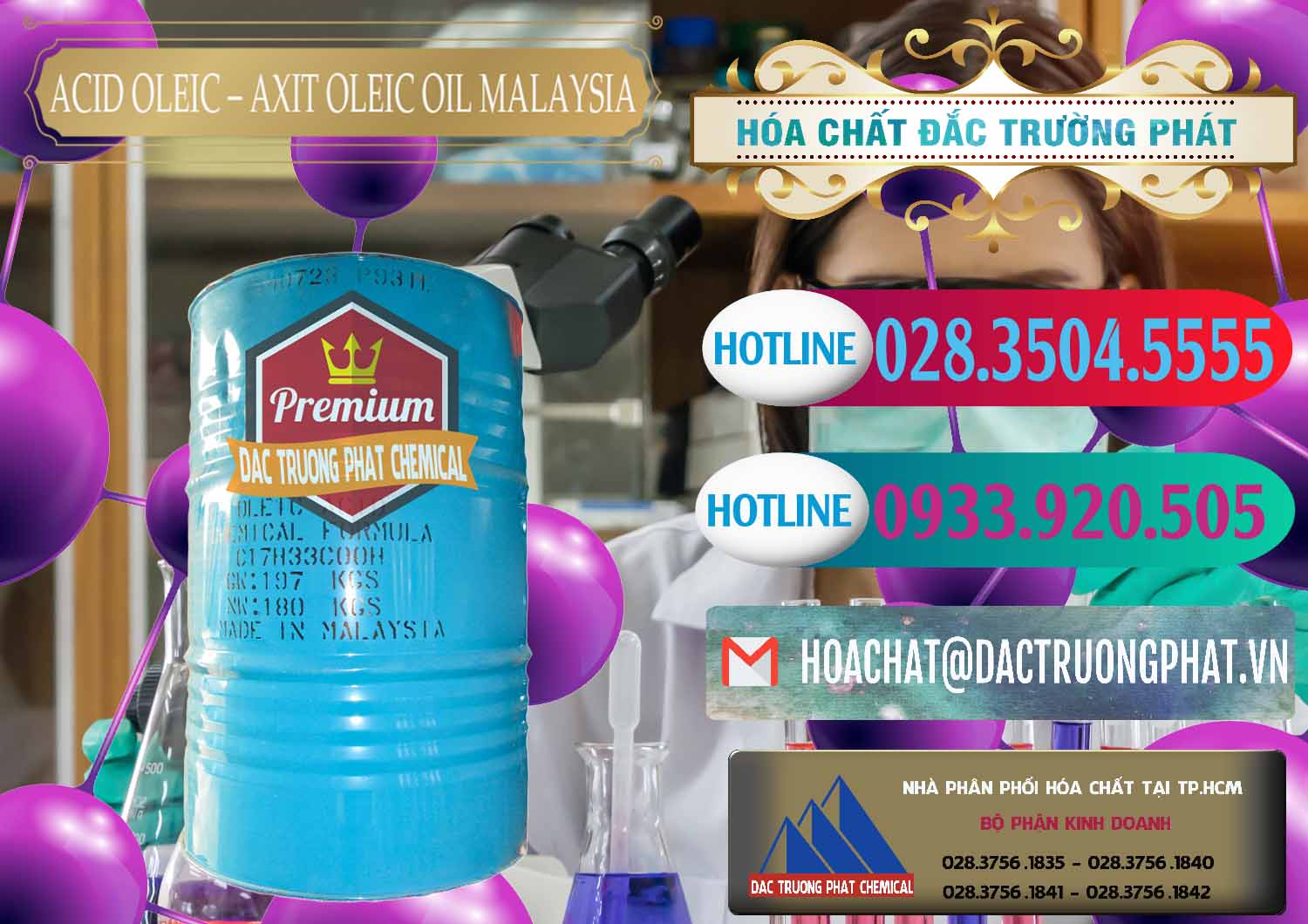 Chuyên bán - cung cấp Acid Oleic – Axit Oleic Oil Malaysia - 0013 - Cty chuyên phân phối - bán hóa chất tại TP.HCM - truongphat.vn