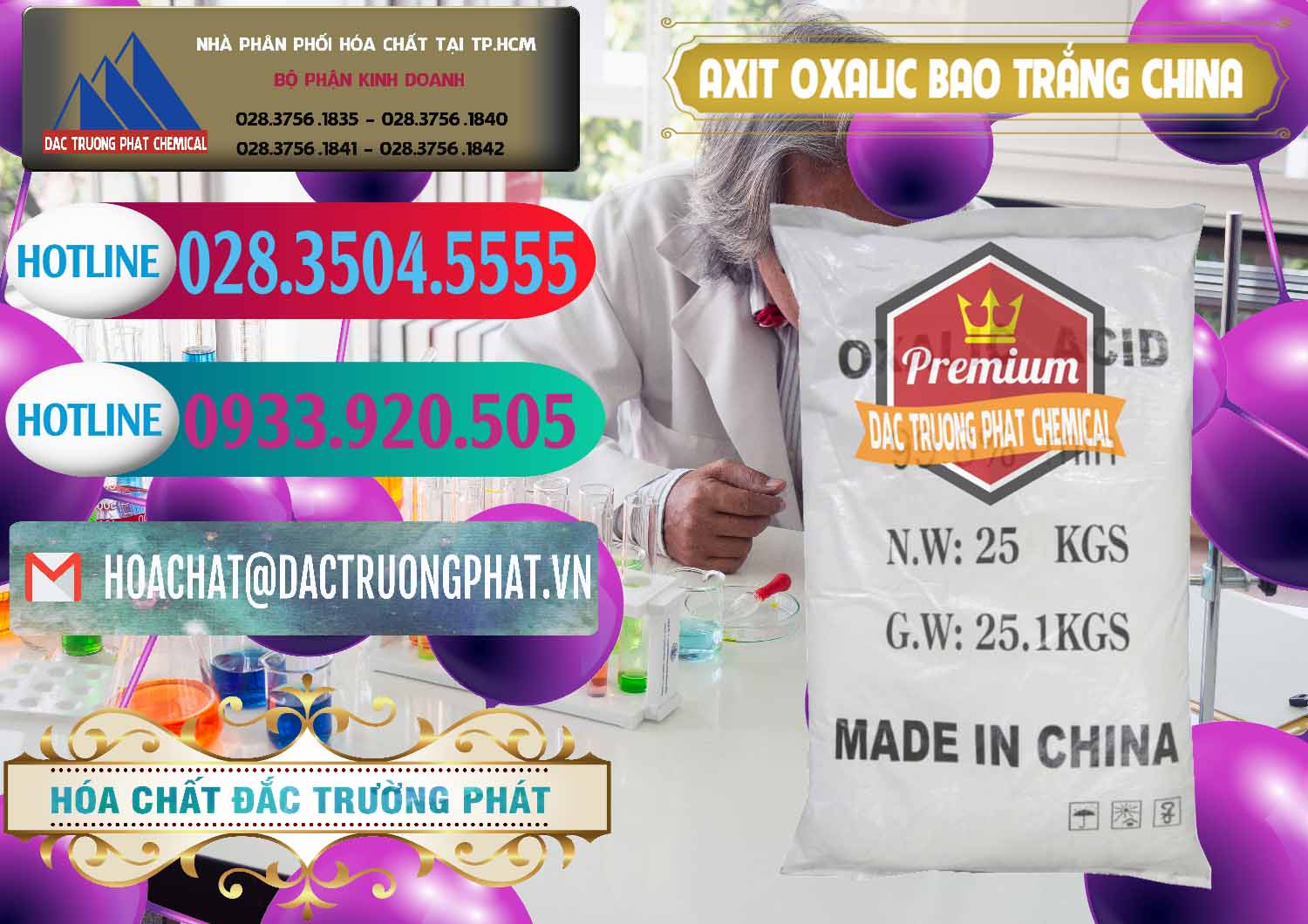 Công ty chuyên bán & cung cấp Acid Oxalic – Axit Oxalic 99.6% Bao Trắng Trung Quốc China - 0270 - Nhà phân phối _ cung cấp hóa chất tại TP.HCM - truongphat.vn