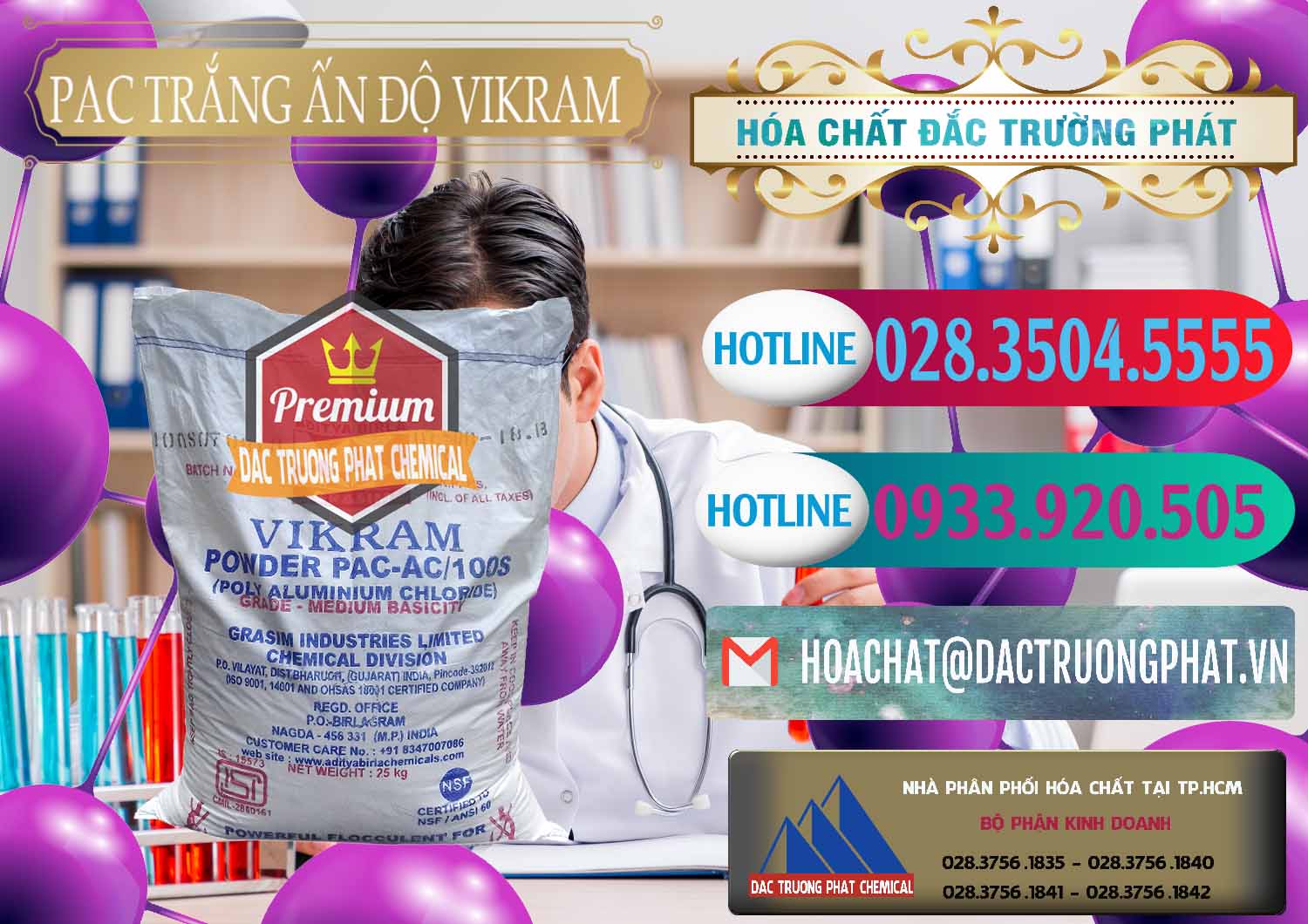 Công ty cung ứng & bán PAC - Polyaluminium Chloride Ấn Độ India Vikram - 0120 - Công ty chuyên phân phối & cung ứng hóa chất tại TP.HCM - truongphat.vn