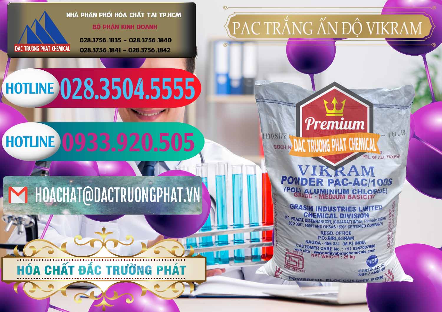 Nơi chuyên kinh doanh _ bán PAC - Polyaluminium Chloride Ấn Độ India Vikram - 0120 - Kinh doanh _ cung cấp hóa chất tại TP.HCM - truongphat.vn