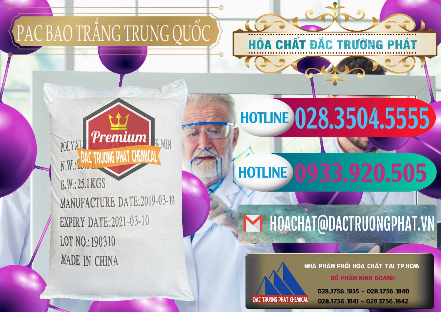 Nơi chuyên bán _ cung ứng PAC - Polyaluminium Chloride Bao Trắng Trung Quốc China - 0108 - Chuyên nhập khẩu ( cung cấp ) hóa chất tại TP.HCM - truongphat.vn