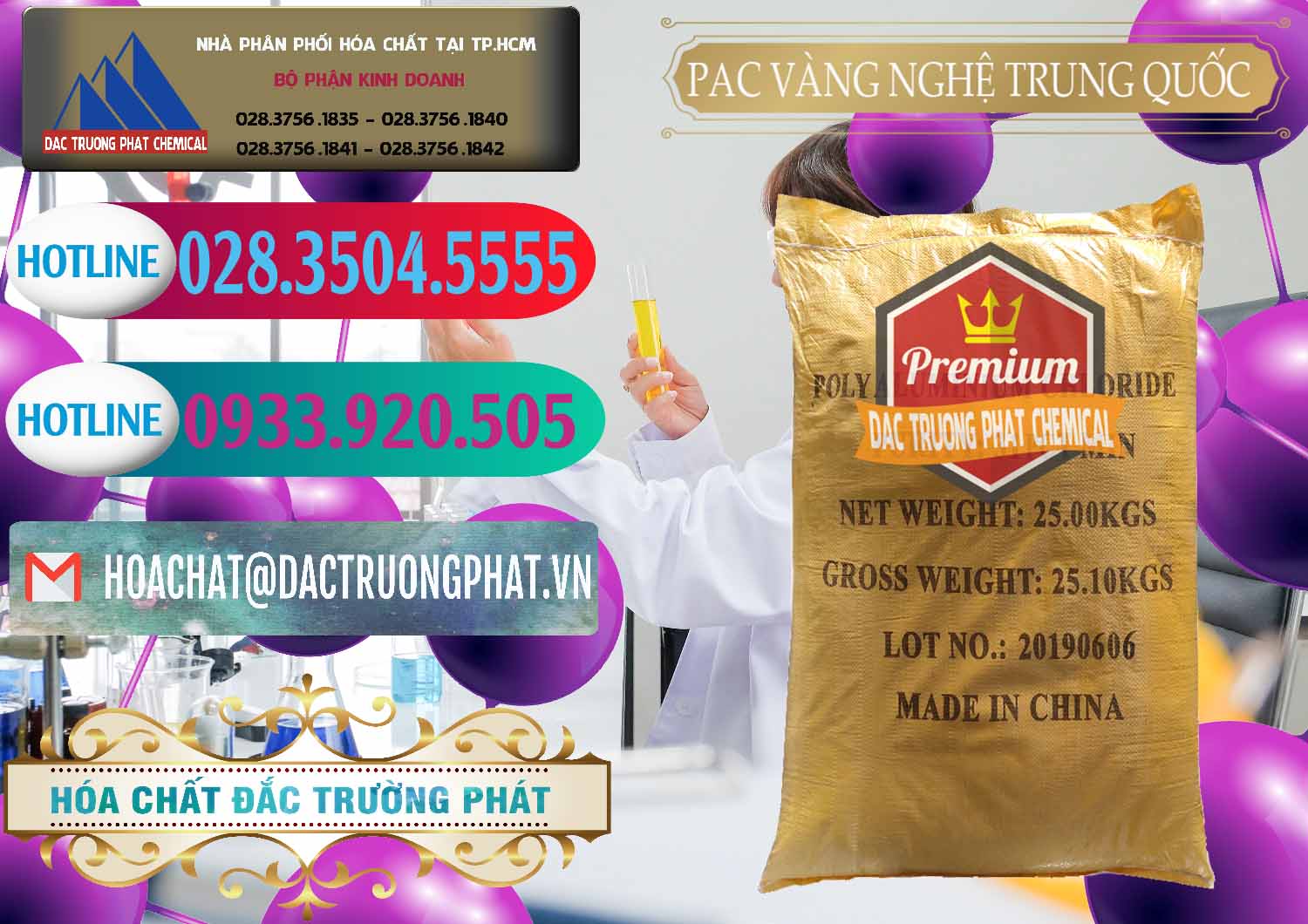 Đơn vị chuyên nhập khẩu và bán PAC - Polyaluminium Chloride Vàng Nghệ Trung Quốc China - 0110 - Nhập khẩu ( cung cấp ) hóa chất tại TP.HCM - truongphat.vn