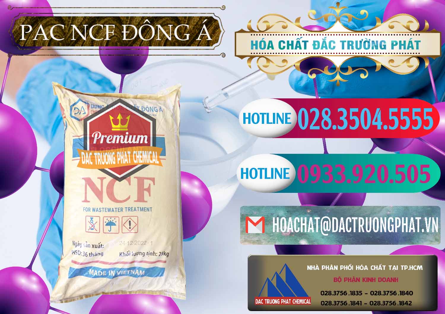 Nơi chuyên phân phối ( kinh doanh ) PAC - Polyaluminium Chloride Đông Á Việt Nam - 0408 - Đơn vị bán ( cung cấp ) hóa chất tại TP.HCM - truongphat.vn