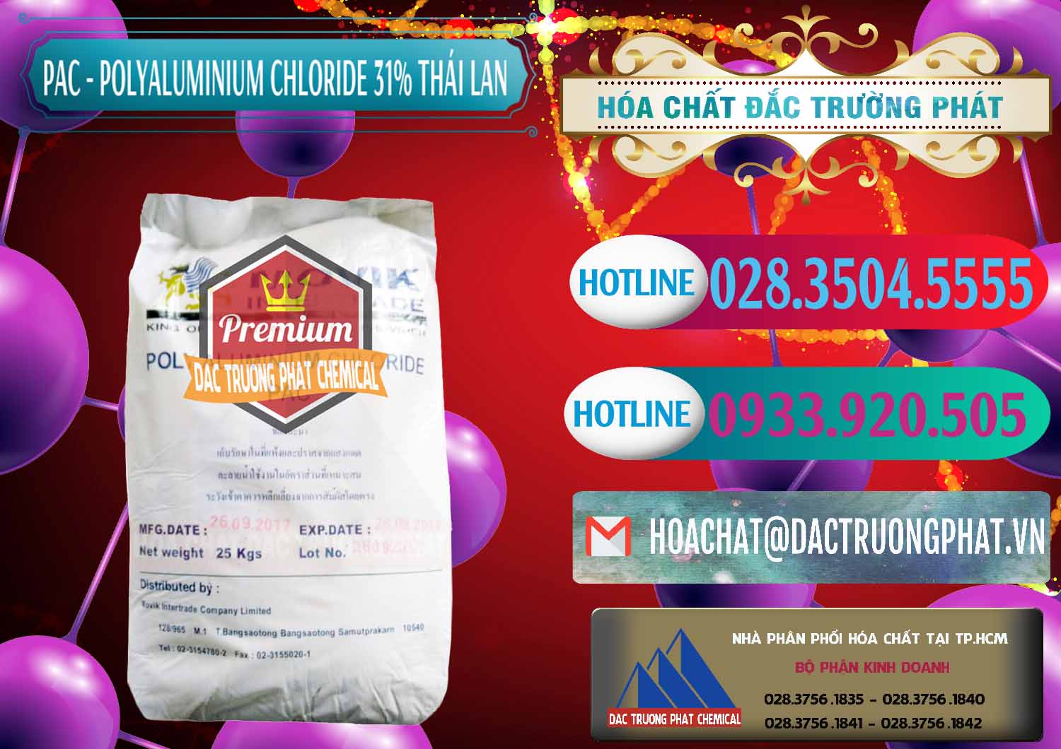 Cty chuyên nhập khẩu _ bán PAC - Polyaluminium Chloride 31% Thái Lan Thailand - 0469 - Đơn vị chuyên nhập khẩu _ phân phối hóa chất tại TP.HCM - truongphat.vn