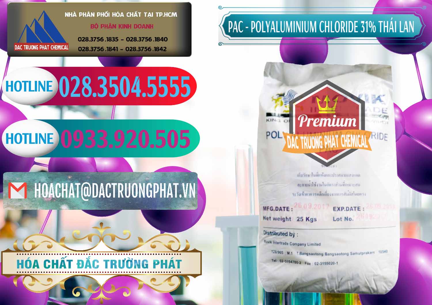 Cty bán _ cung cấp PAC - Polyaluminium Chloride 31% Thái Lan Thailand - 0469 - Chuyên nhập khẩu - phân phối hóa chất tại TP.HCM - truongphat.vn