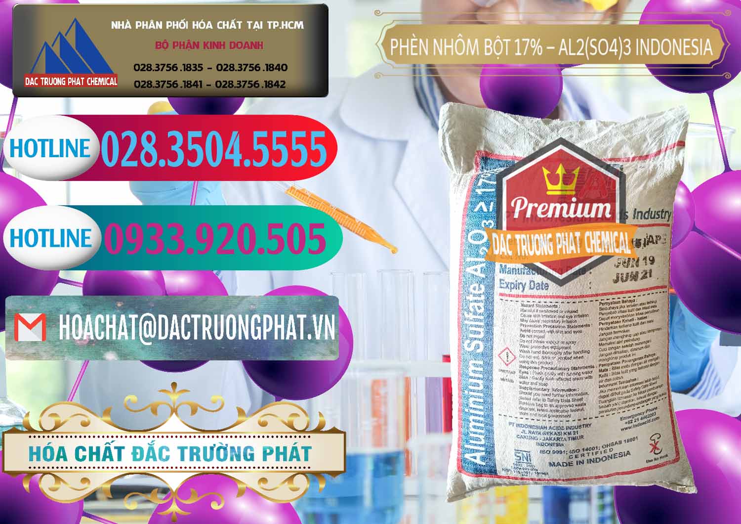 Chuyên cung cấp - bán Phèn Nhôm Bột - Al2(SO4)3 17% bao 25kg Indonesia - 0114 - Nơi chuyên kinh doanh và cung cấp hóa chất tại TP.HCM - truongphat.vn