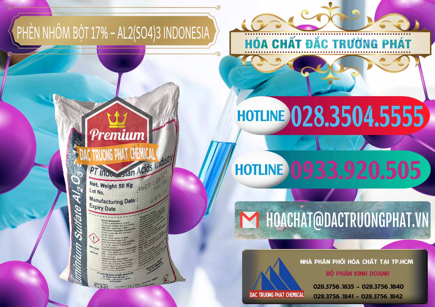 Chuyên phân phối - bán Phèn Nhôm Bột - Al2(SO4)3 17% bao 50kg Indonesia - 0112 - Nhà cung cấp _ phân phối hóa chất tại TP.HCM - truongphat.vn