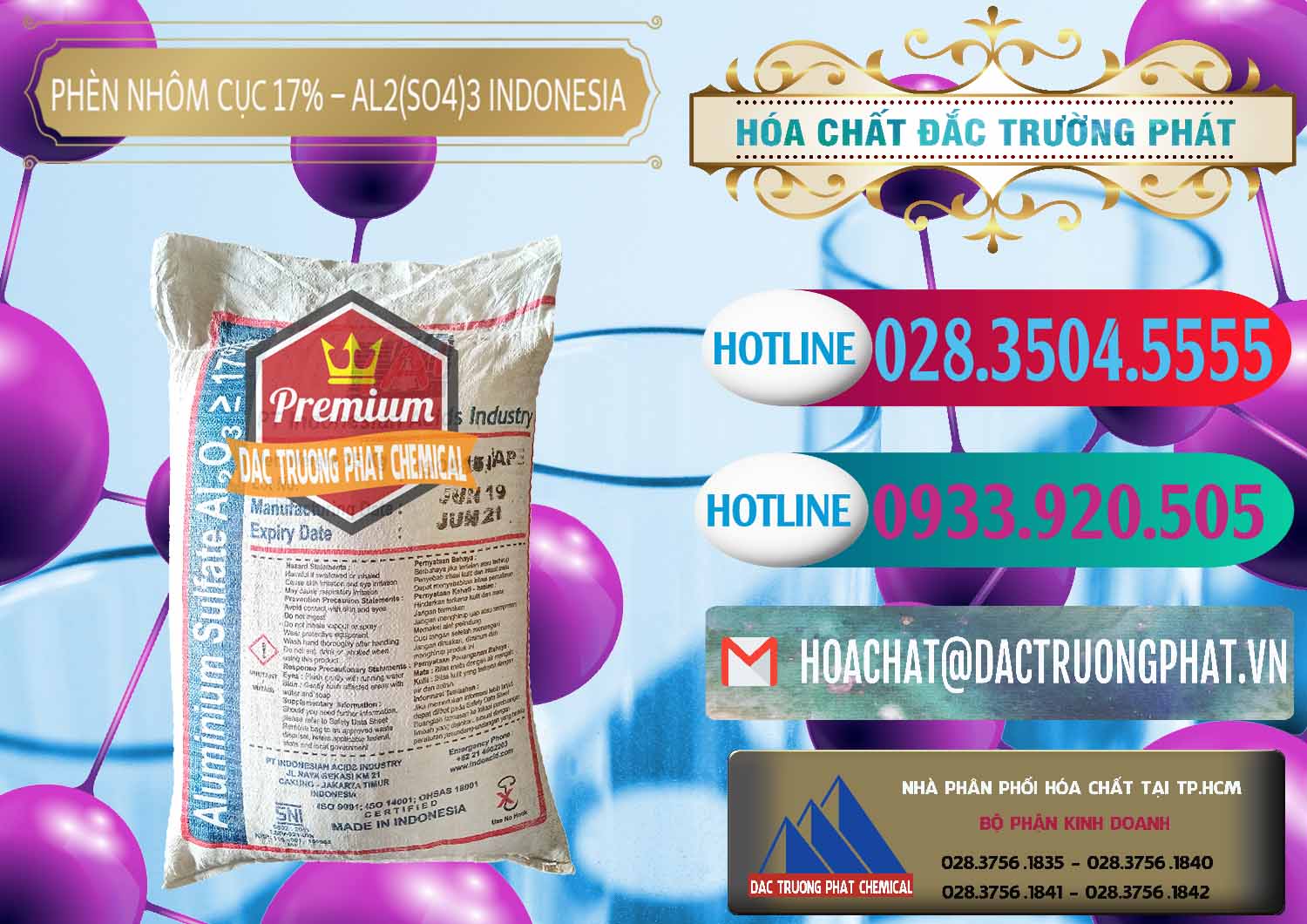 Cty nhập khẩu ( bán ) Phèn Nhôm Cục - Al2(SO4)3 17% bao 25kg Indonesia - 0115 - Cty chuyên nhập khẩu ( phân phối ) hóa chất tại TP.HCM - truongphat.vn
