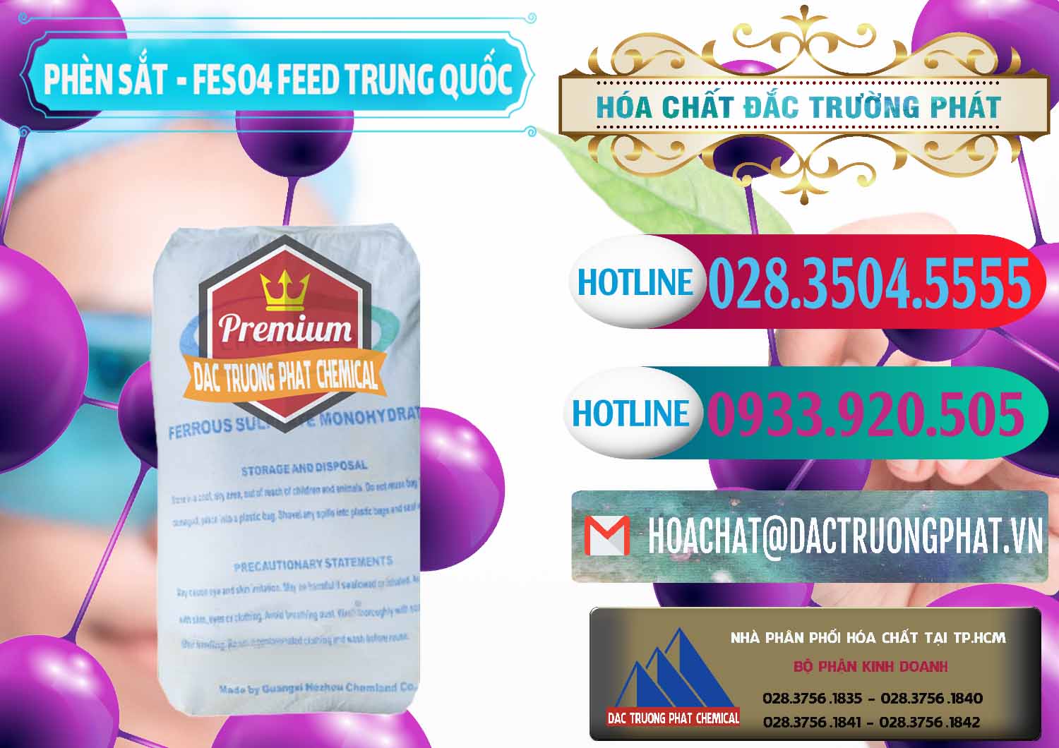 Nơi chuyên cung cấp - bán Phèn Sắt - FeSO4.7H2O Feed Grade Chemland Trung Quốc China - 0455 - Công ty chuyên phân phối và bán hóa chất tại TP.HCM - truongphat.vn