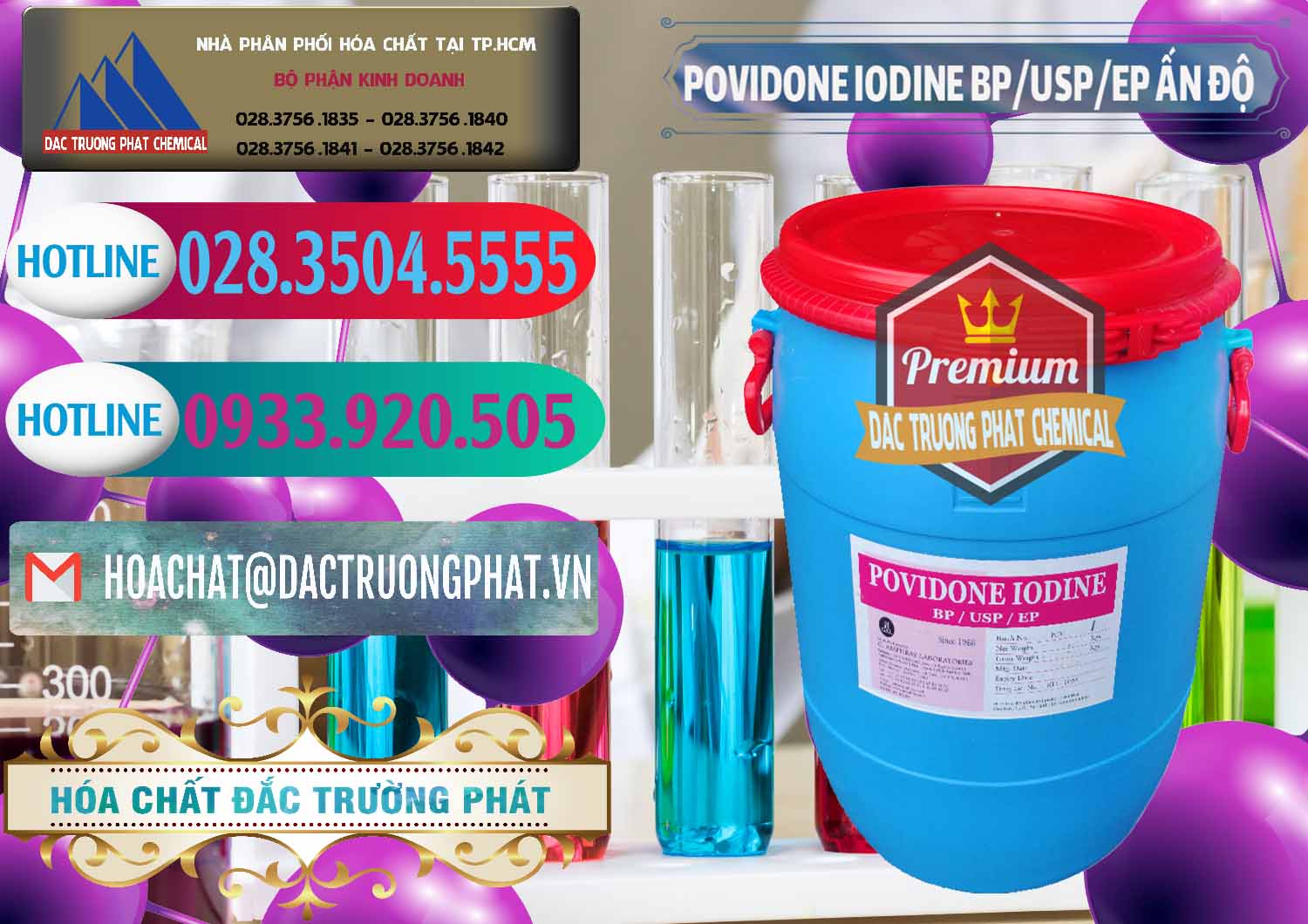 Kinh doanh _ bán Povidone Iodine BP USP EP Ấn Độ India - 0318 - Cty phân phối _ bán hóa chất tại TP.HCM - truongphat.vn