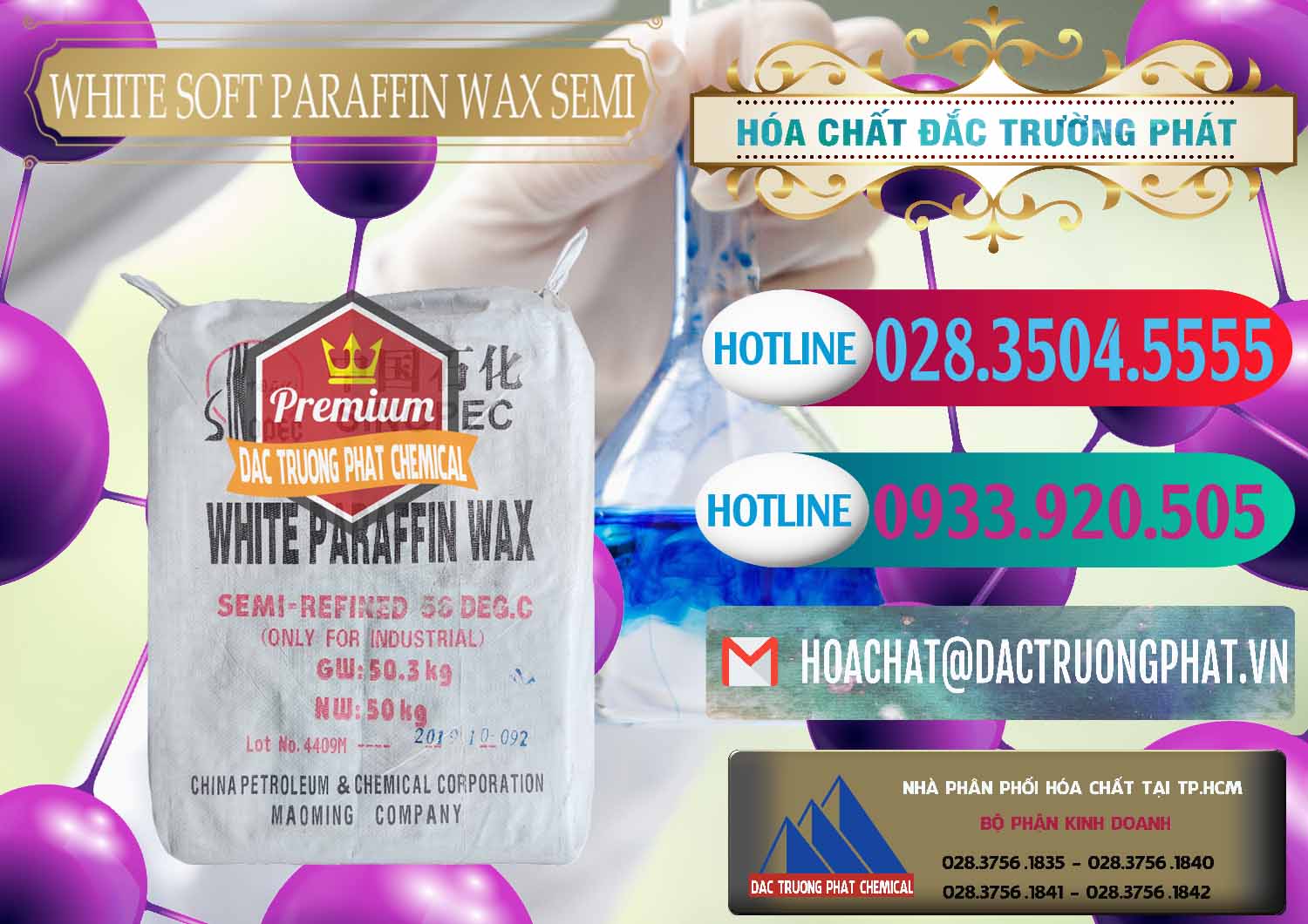 Cty chuyên bán và phân phối Sáp Paraffin Wax Sinopec Trung Quốc China - 0328 - Đơn vị cung cấp ( nhập khẩu ) hóa chất tại TP.HCM - truongphat.vn