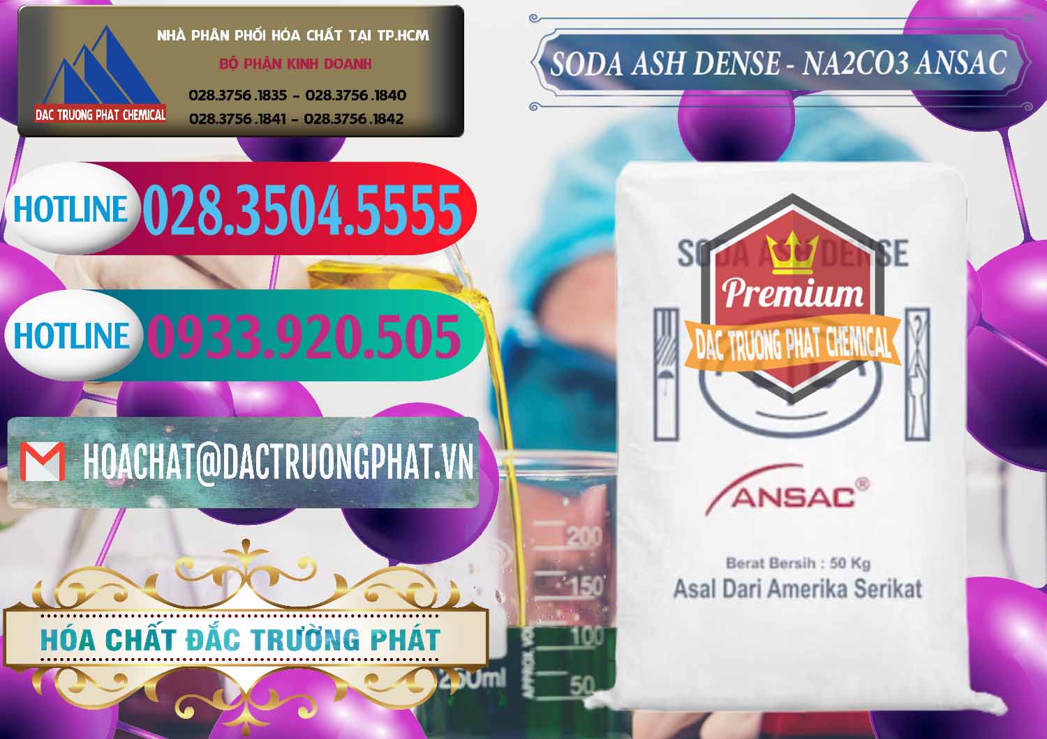 Đơn vị chuyên phân phối _ bán Soda Ash Dense - NA2CO3 Ansac Mỹ USA - 0412 - Cty chuyên cung cấp _ bán hóa chất tại TP.HCM - truongphat.vn
