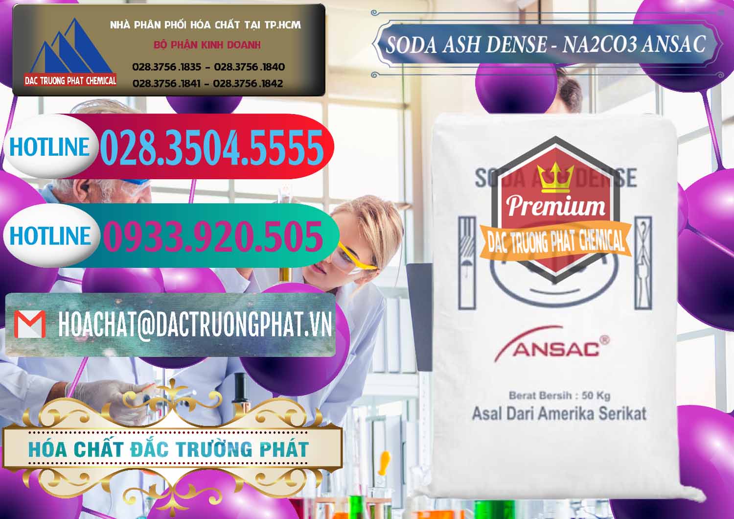 Nơi chuyên phân phối _ bán Soda Ash Dense - NA2CO3 Ansac Mỹ USA - 0412 - Đơn vị kinh doanh _ phân phối hóa chất tại TP.HCM - truongphat.vn