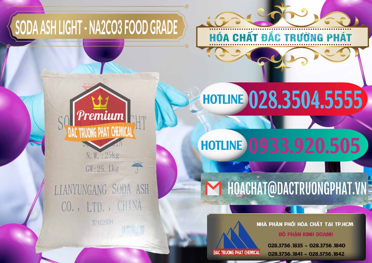 Nơi cung cấp và bán Sodium Carbonate © Muối Soda Nóng 99.2% Food Grade Cty chuyên bán & cung cấp Soda Ash Light – NA2CO3 Food Grade Trung Quốc China - 0127 - Nơi phân phối & kinh doanh hóa chất tại TP.HCM - truongphat.vn