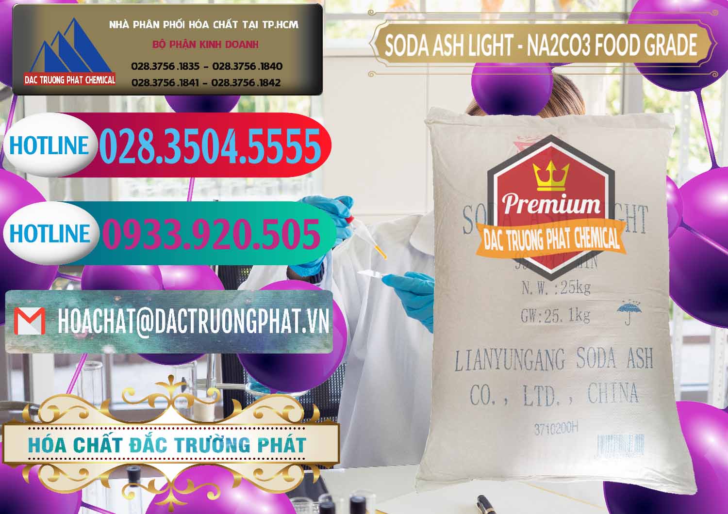 Soda Ash Light – NA2CO3 Food Grade Trung Quốc China Đơn vị chuyên bán - phân phối Soda Ash Light – NA2CO3 Food Grade Trung Quốc China - 0127 - Cty chuyên bán & phân phối hóa chất tại TP.HCM - truongphat.vn