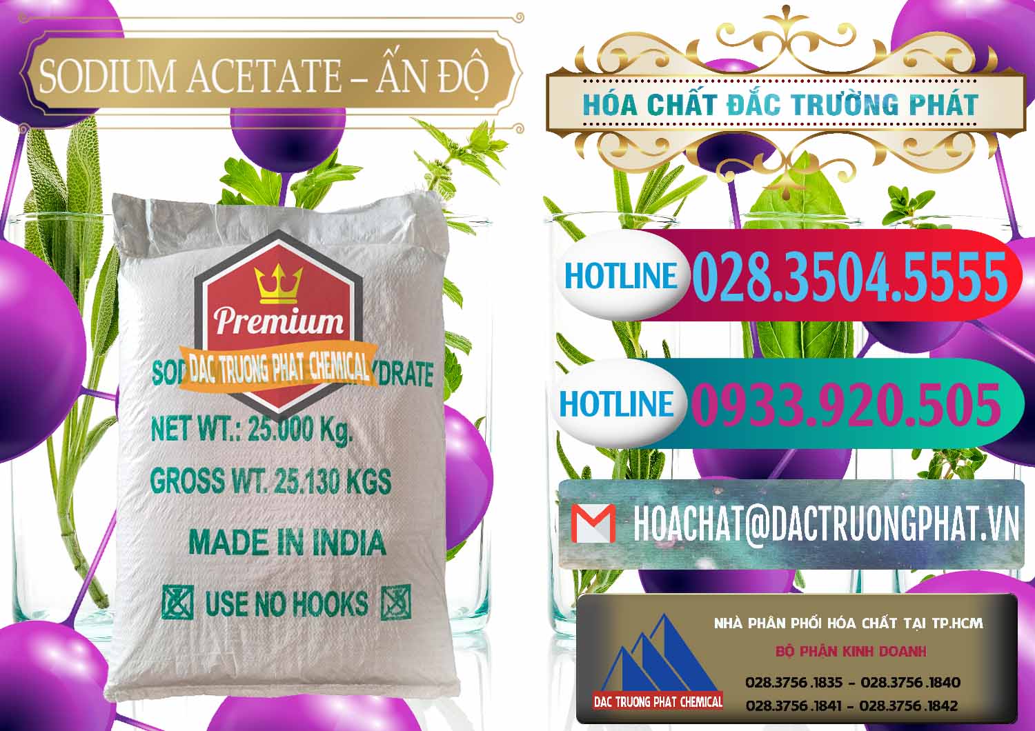 Cty cung cấp và bán Sodium Acetate - Natri Acetate Ấn Độ India - 0133 - Công ty phân phối - cung cấp hóa chất tại TP.HCM - truongphat.vn
