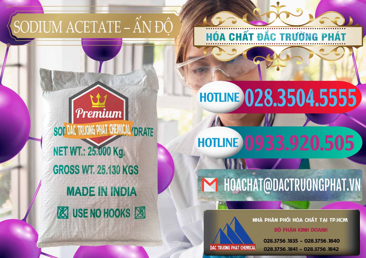 Đơn vị chuyên cung ứng & bán Sodium Acetate - Natri Acetate Ấn Độ India - 0133 - Công ty chuyên phân phối ( bán ) hóa chất tại TP.HCM - truongphat.vn