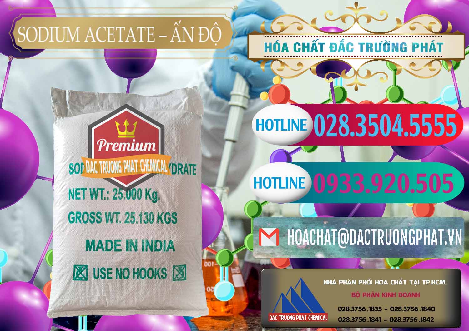 Cty kinh doanh & bán Sodium Acetate - Natri Acetate Ấn Độ India - 0133 - Bán _ cung cấp hóa chất tại TP.HCM - truongphat.vn