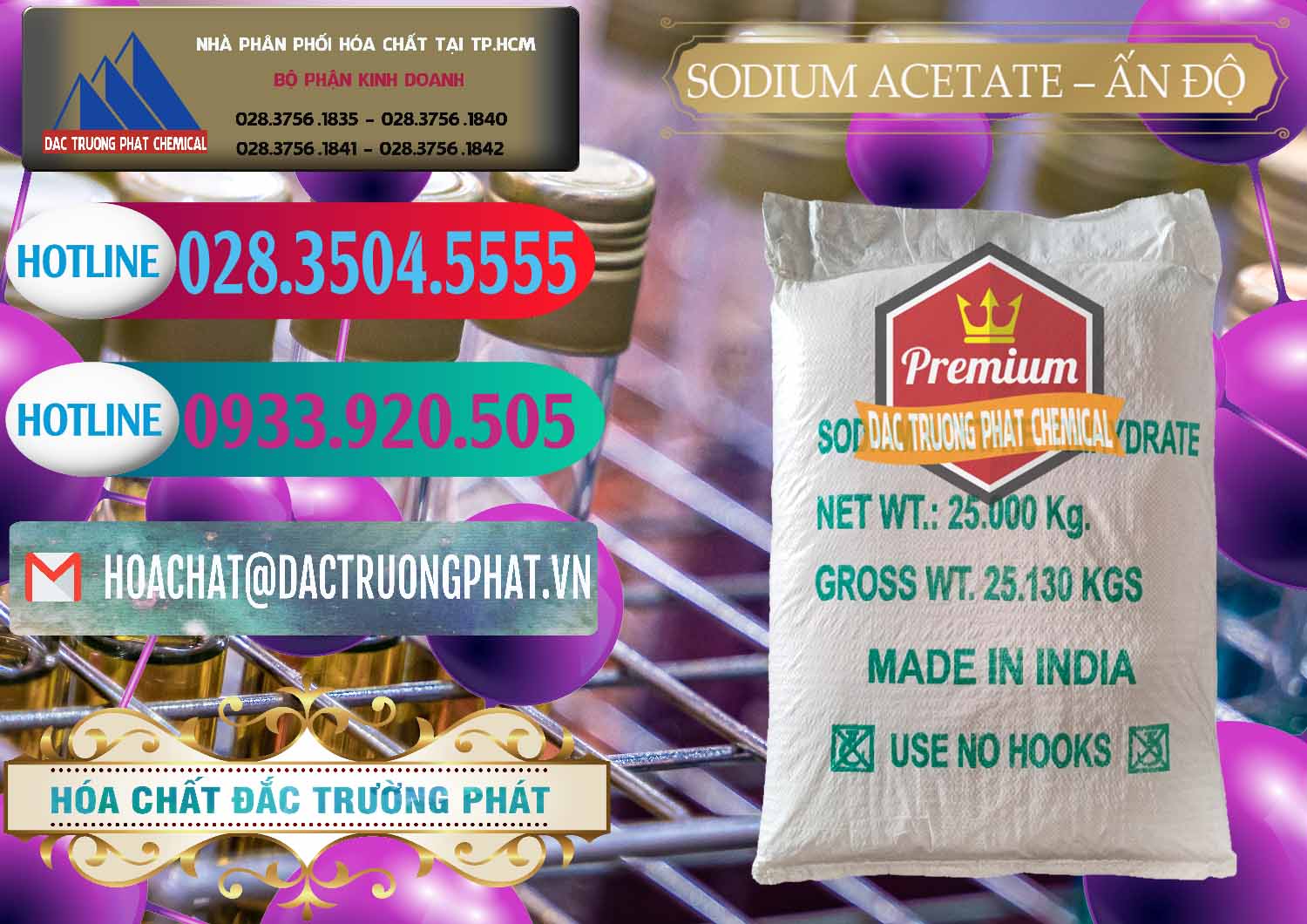 Nhà cung ứng _ bán Sodium Acetate - Natri Acetate Ấn Độ India - 0133 - Nơi phân phối & cung cấp hóa chất tại TP.HCM - truongphat.vn