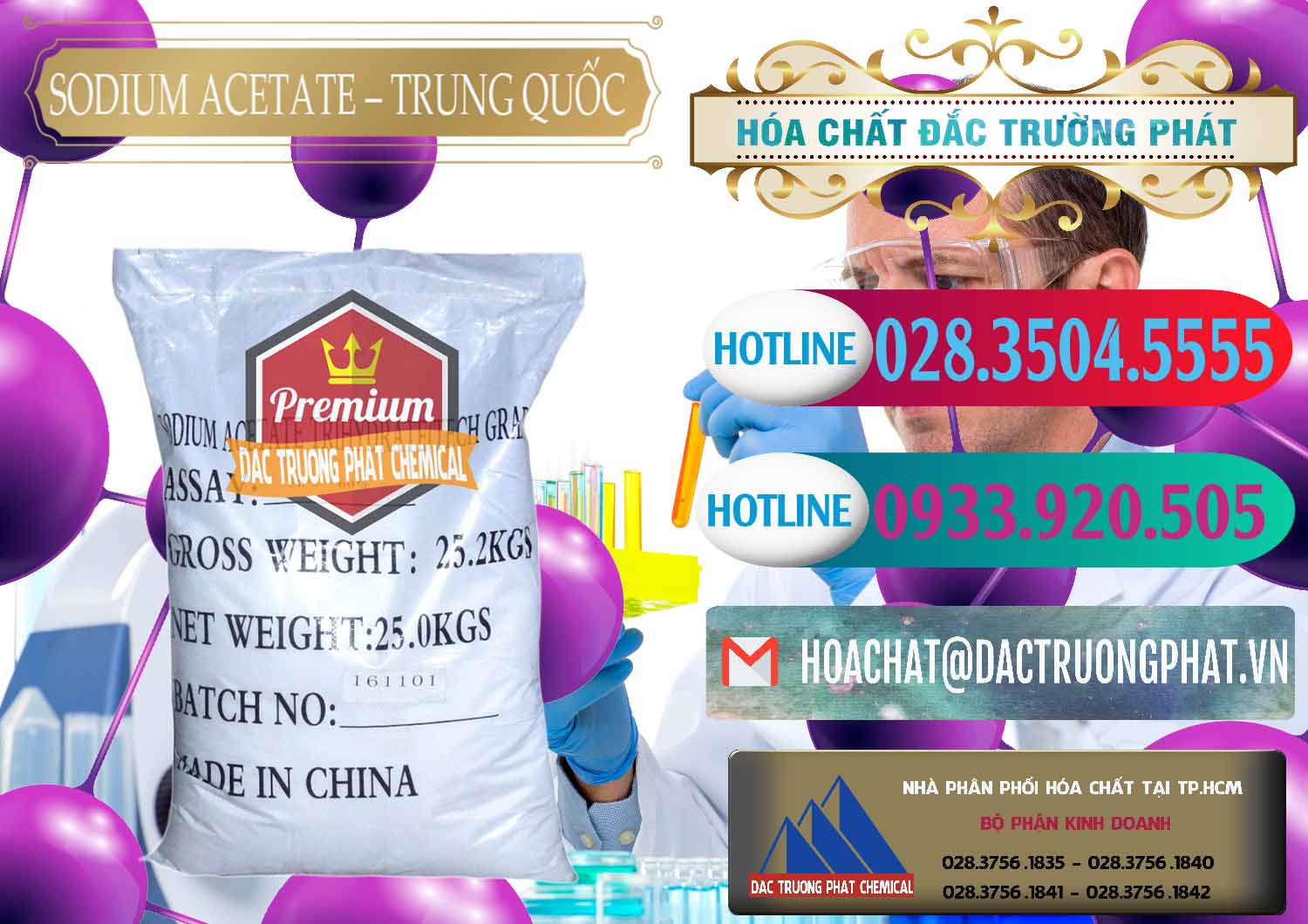 Cty chuyên phân phối - bán Sodium Acetate - Natri Acetate Trung Quốc China - 0134 - Nơi phân phối & kinh doanh hóa chất tại TP.HCM - truongphat.vn