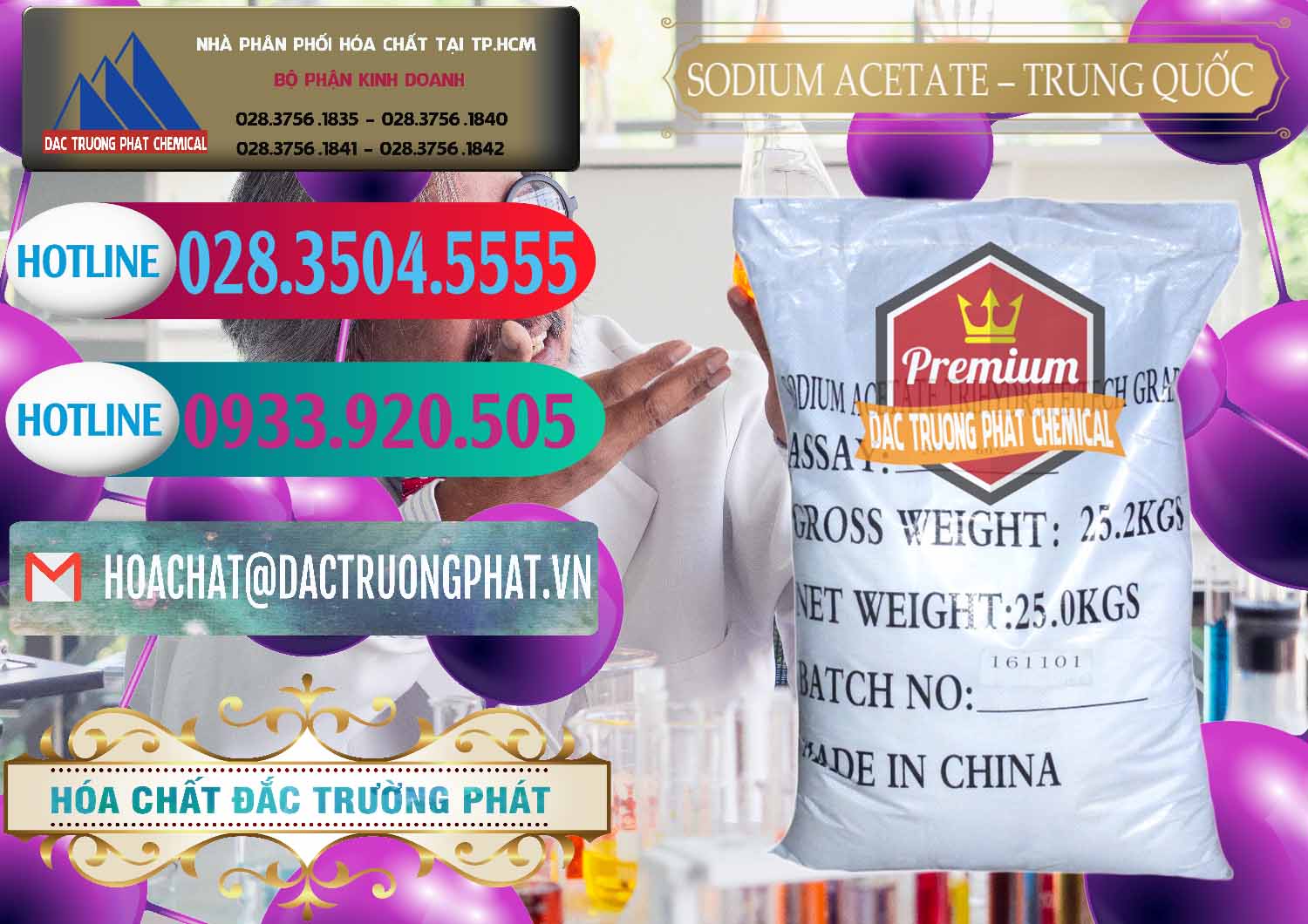Công ty chuyên bán _ cung cấp Sodium Acetate - Natri Acetate Trung Quốc China - 0134 - Nhà phân phối - bán hóa chất tại TP.HCM - truongphat.vn