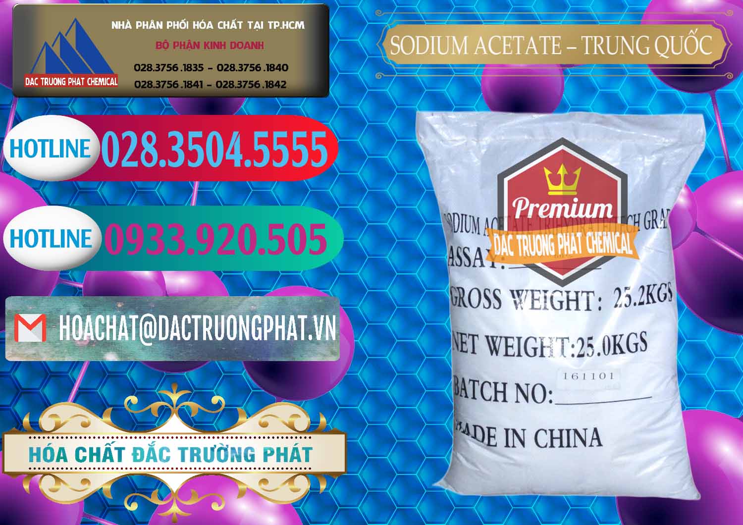 Đơn vị chuyên phân phối và bán Sodium Acetate - Natri Acetate Trung Quốc China - 0134 - Nơi phân phối ( kinh doanh ) hóa chất tại TP.HCM - truongphat.vn