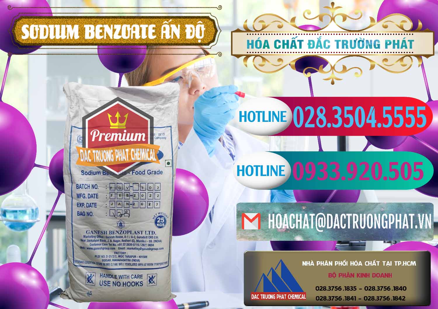 Đơn vị bán ( phân phối ) Sodium Benzoate - Mốc Bột Ấn Độ India - 0361 - Đơn vị kinh doanh và cung cấp hóa chất tại TP.HCM - truongphat.vn
