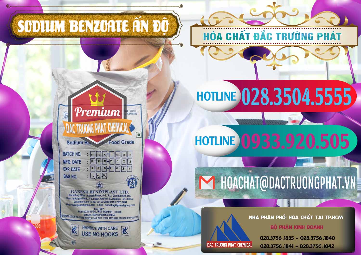 Đơn vị chuyên bán - phân phối Sodium Benzoate - Mốc Bột Ấn Độ India - 0361 - Cty chuyên kinh doanh _ cung cấp hóa chất tại TP.HCM - truongphat.vn