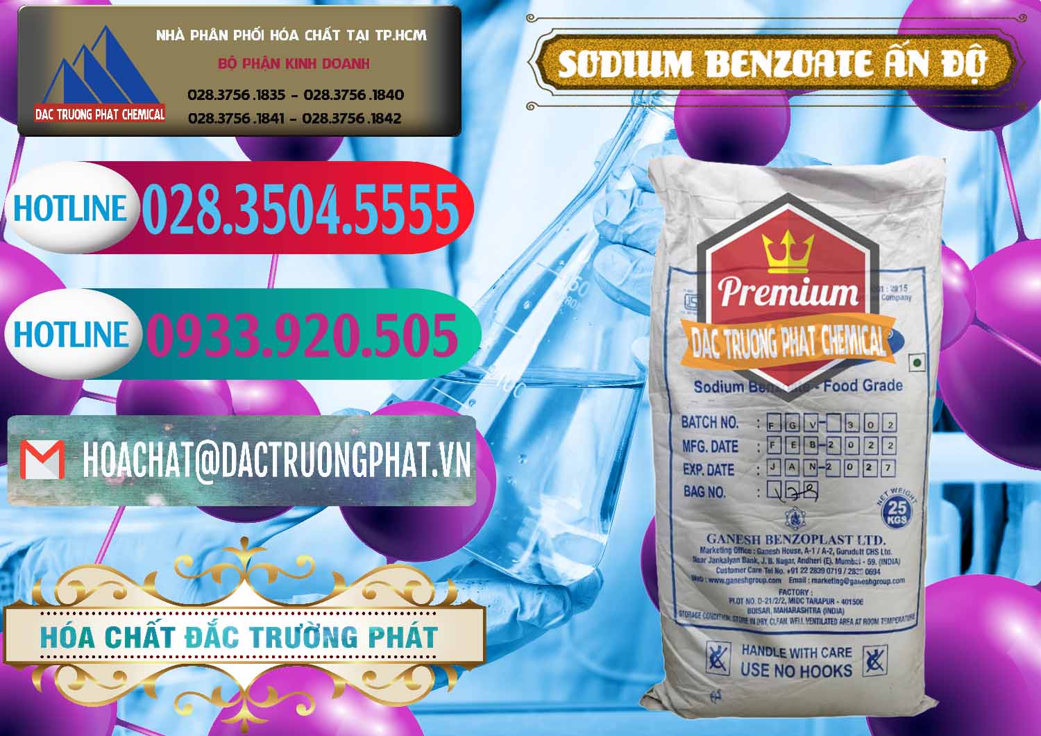 Nơi chuyên cung ứng & bán Sodium Benzoate - Mốc Bột Ấn Độ India - 0361 - Nhà cung cấp _ kinh doanh hóa chất tại TP.HCM - truongphat.vn