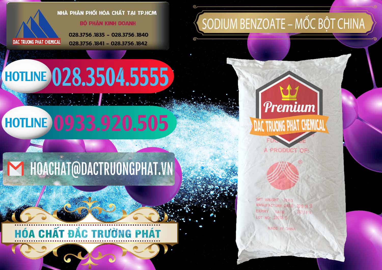 Cung cấp _ bán Sodium Benzoate - Mốc Bột Chữ Cam Food Grade Trung Quốc China - 0135 - Phân phối - kinh doanh hóa chất tại TP.HCM - truongphat.vn