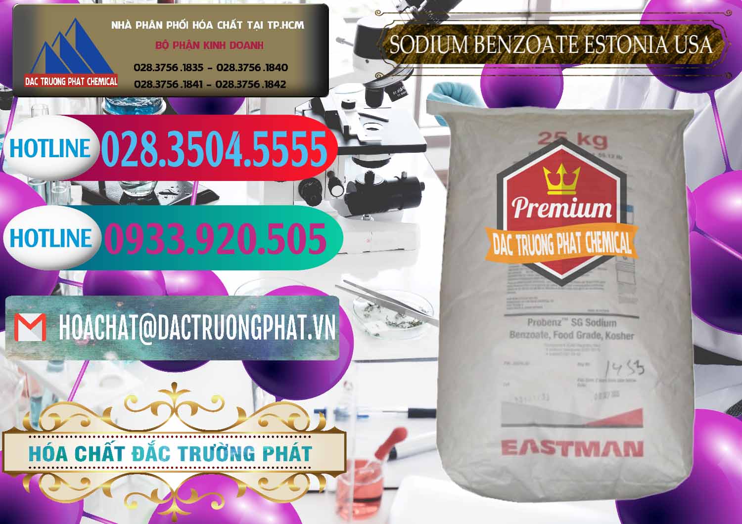 Đơn vị bán ( cung ứng ) Sodium Benzoate - Mốc Bột Estonia Mỹ USA - 0468 - Cty chuyên nhập khẩu _ cung cấp hóa chất tại TP.HCM - truongphat.vn