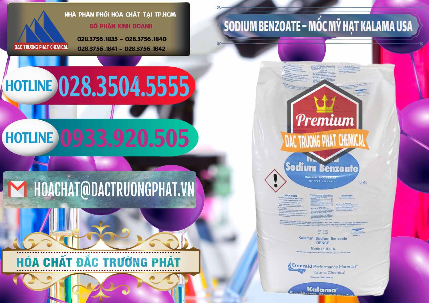 Chuyên bán ( cung ứng ) Sodium Benzoate - Mốc Hạt Kalama Food Grade Mỹ Usa - 0137 - Đơn vị kinh doanh & phân phối hóa chất tại TP.HCM - truongphat.vn