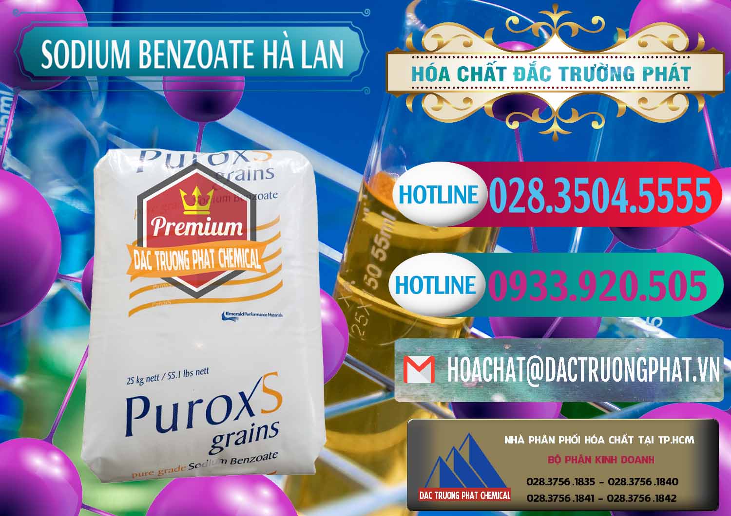 Cung cấp ( bán ) Sodium Benzoate - Mốc Bột Puroxs Hà Lan Netherlands - 0467 - Cty chuyên nhập khẩu & phân phối hóa chất tại TP.HCM - truongphat.vn