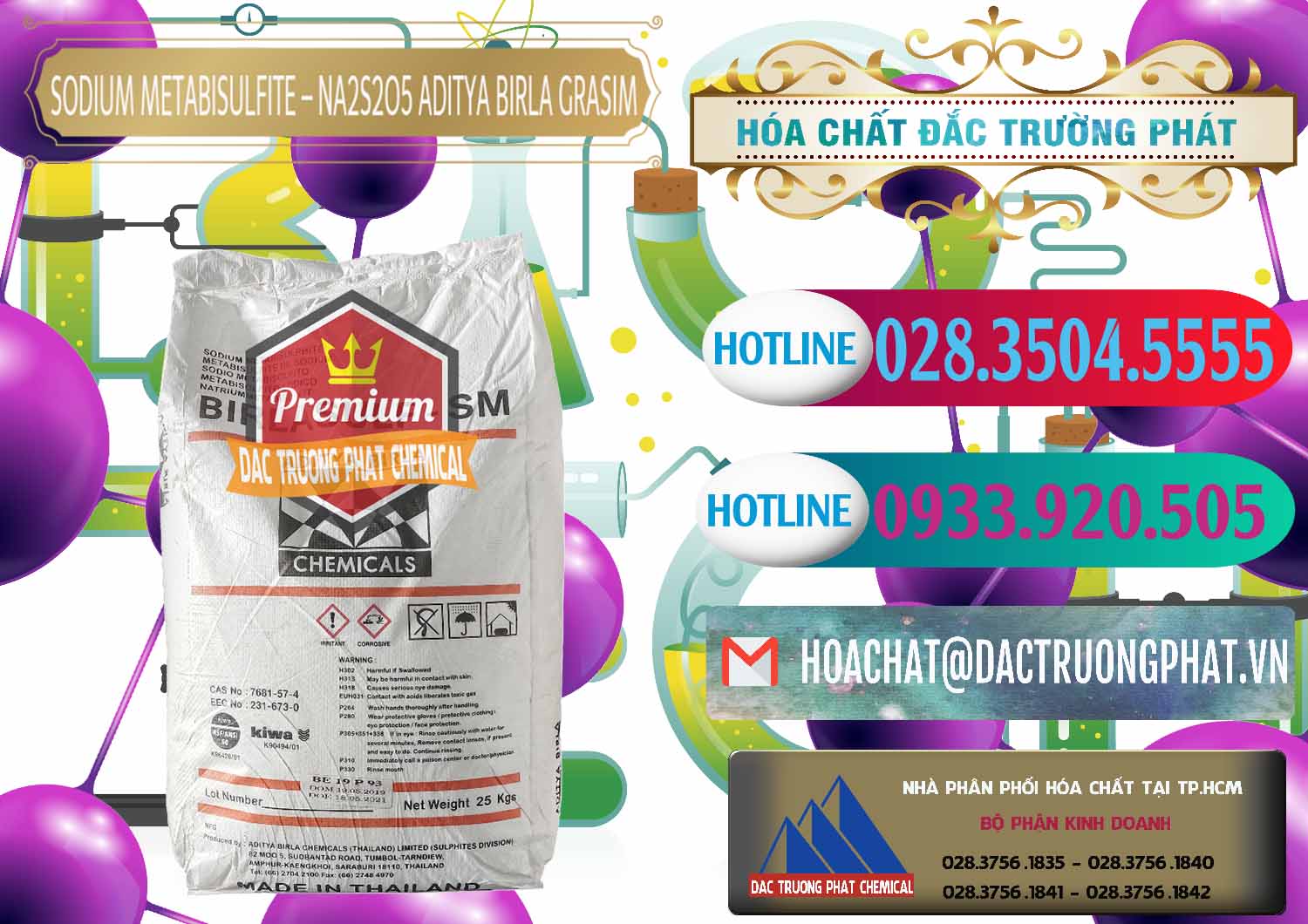 Cty chuyên cung ứng - bán Sodium Metabisulfite - NA2S2O5 Thái Lan Aditya Birla Grasim - 0144 - Công ty chuyên bán và phân phối hóa chất tại TP.HCM - truongphat.vn