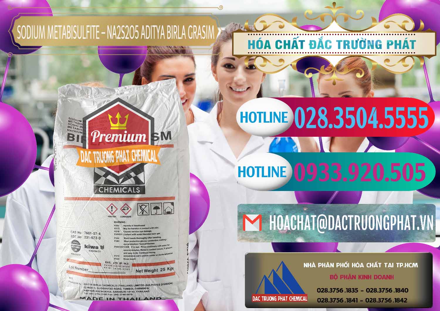 Cty phân phối ( bán ) Sodium Metabisulfite - NA2S2O5 Thái Lan Aditya Birla Grasim - 0144 - Công ty nhập khẩu ( cung cấp ) hóa chất tại TP.HCM - truongphat.vn