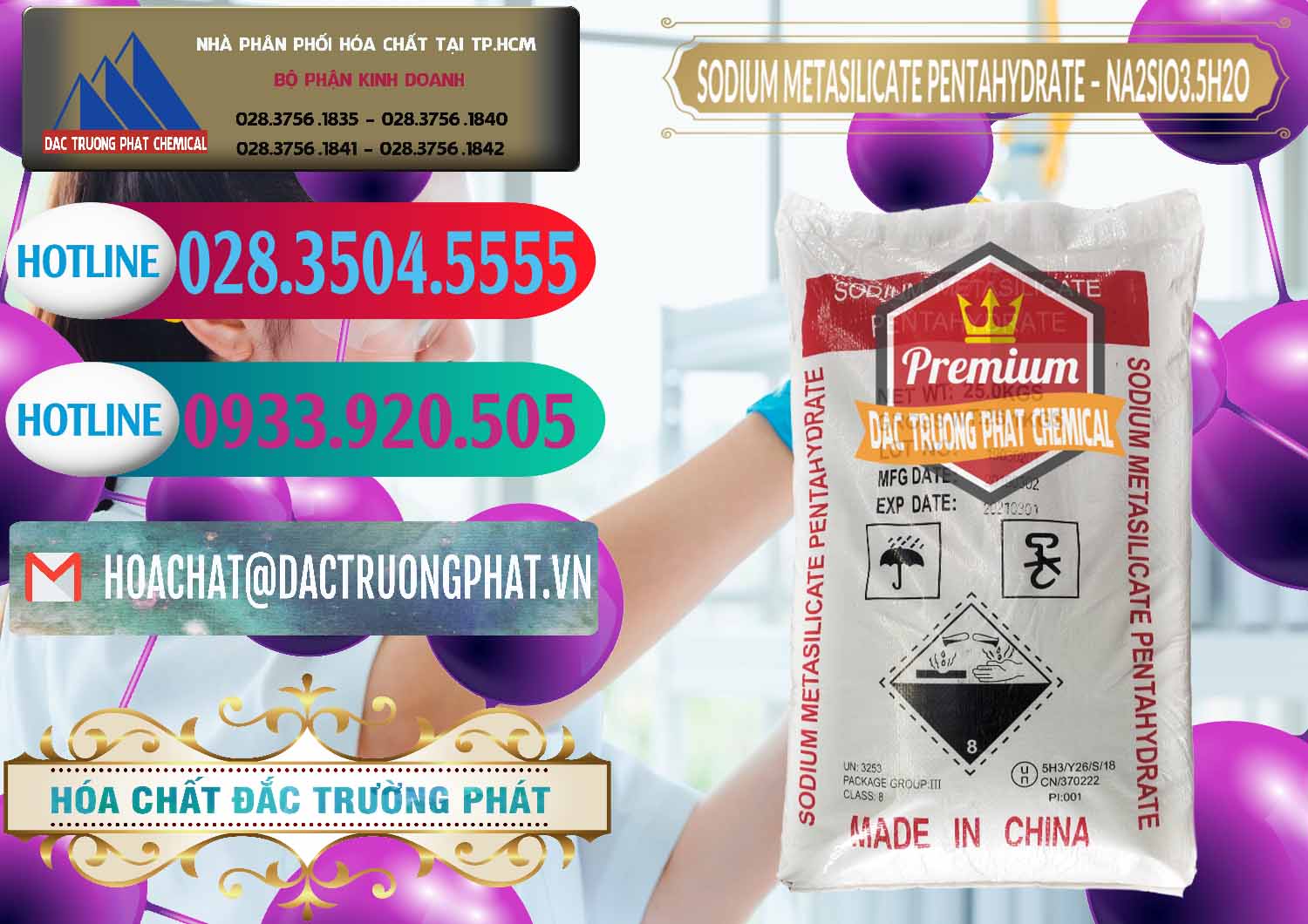 Nơi chuyên cung ứng & bán Sodium Metasilicate Pentahydrate – Silicate Bột Trung Quốc China - 0147 - Cty phân phối & nhập khẩu hóa chất tại TP.HCM - truongphat.vn