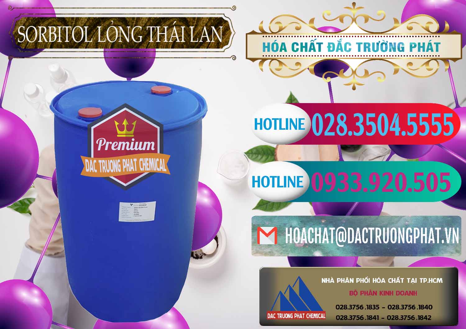 Cty bán và phân phối Sorbitol - C6H14O6 Lỏng 70% Food Grade Thái Lan Thailand - 0341 - Nhà nhập khẩu _ cung cấp hóa chất tại TP.HCM - truongphat.vn