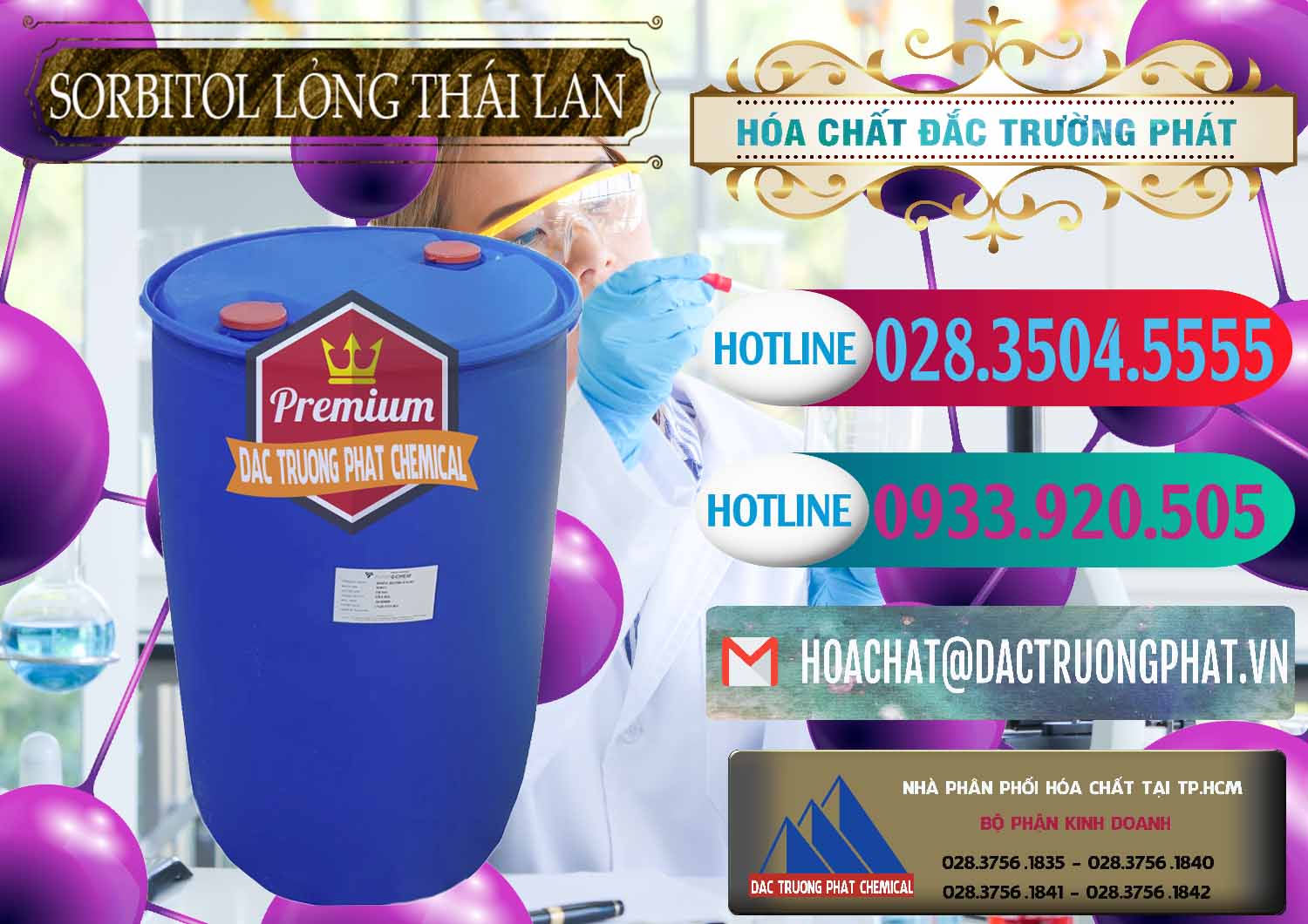Nhà nhập khẩu ( bán ) Sorbitol - C6H14O6 Lỏng 70% Food Grade Thái Lan Thailand - 0341 - Công ty chuyên nhập khẩu _ phân phối hóa chất tại TP.HCM - truongphat.vn