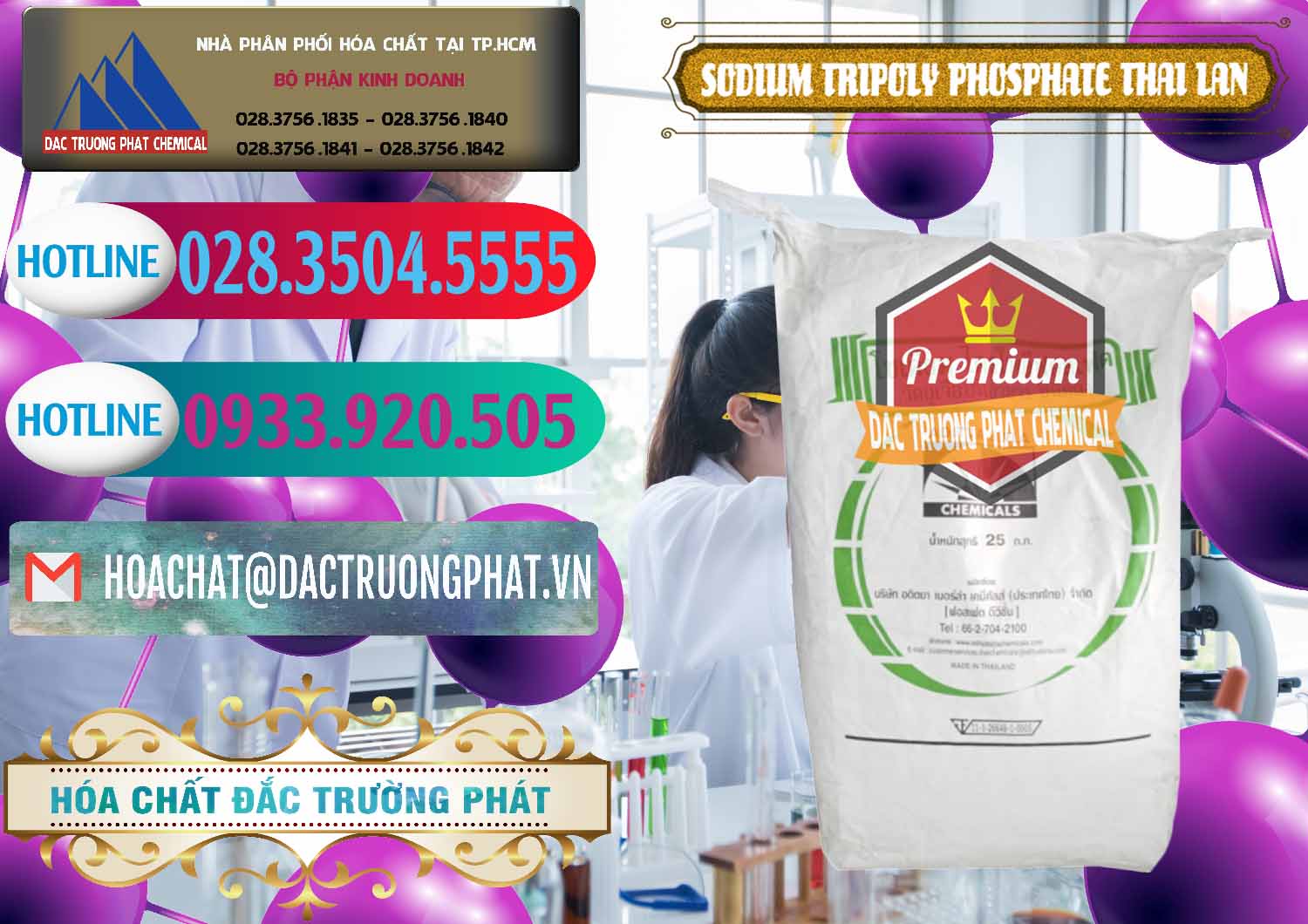 Nhập khẩu ( bán ) Sodium Tripoly Phosphate - STPP Aditya Birla Grasim Thái Lan Thailand - 0421 - Cty chuyên kinh doanh & cung cấp hóa chất tại TP.HCM - truongphat.vn